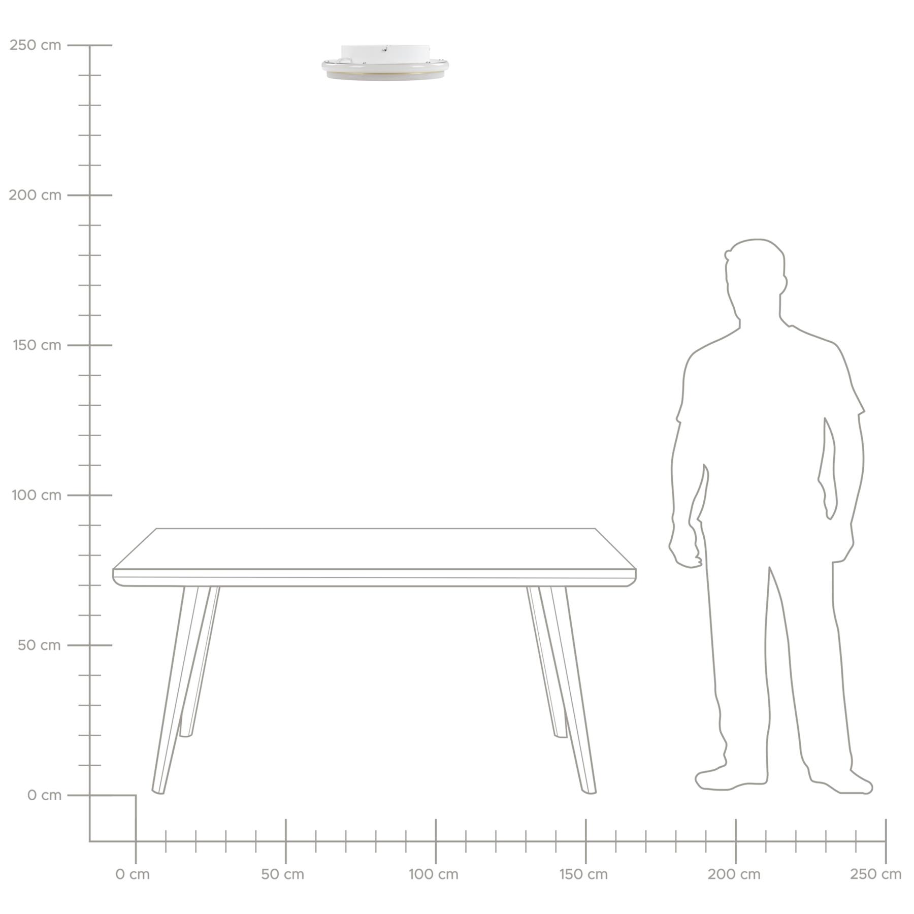 Beliani - TAPING - Plafondlamp - Wit|Goud - Staal