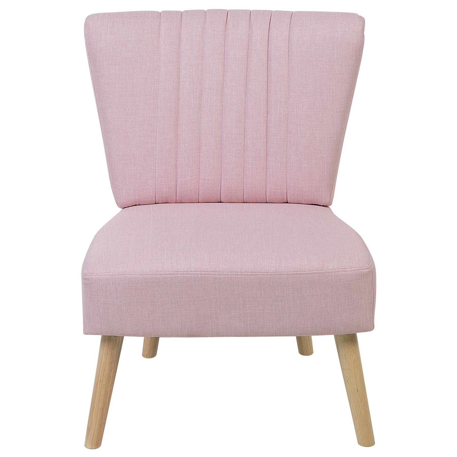 Beliani - VAASA - Fauteuil - Pastelroze - Polyester