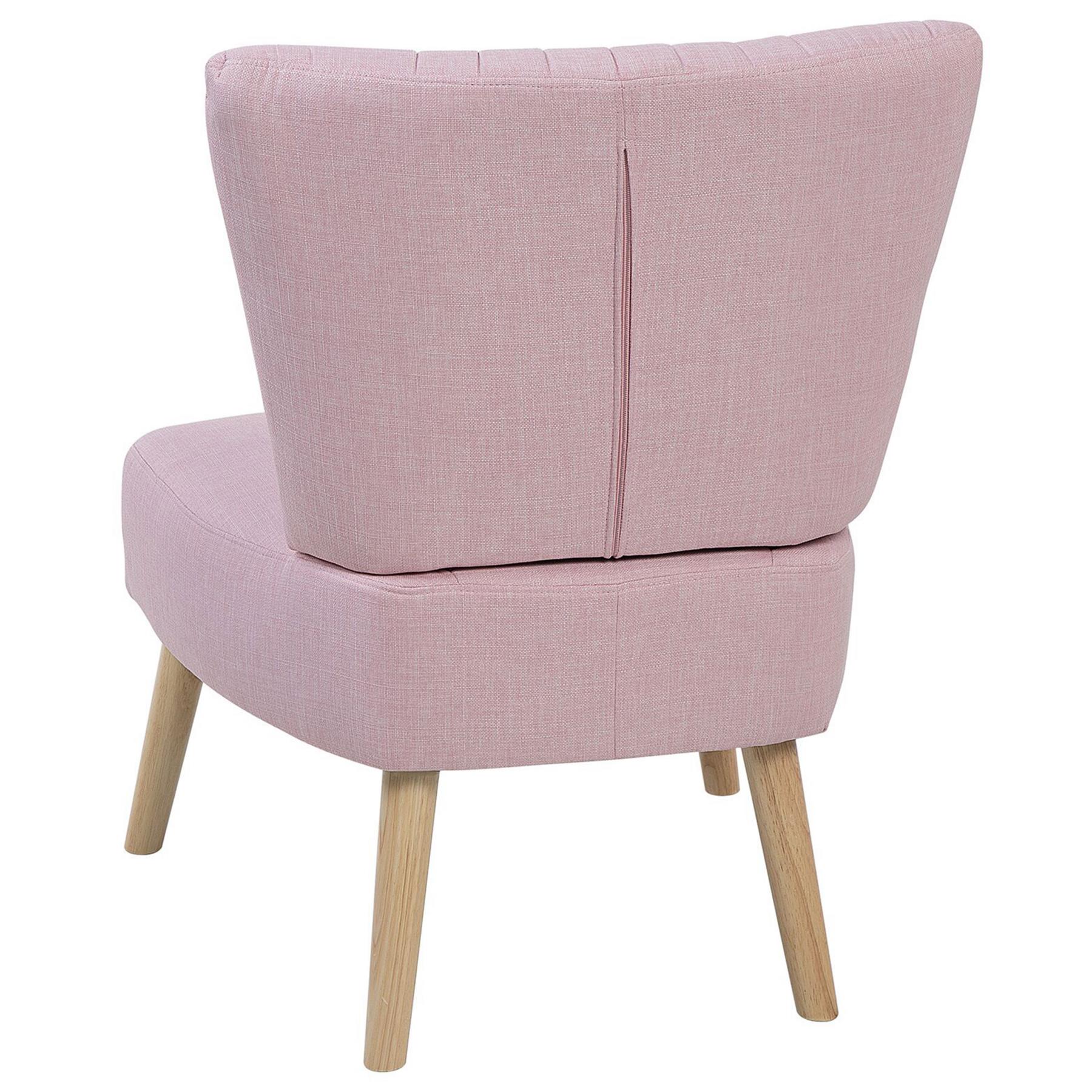 Beliani - VAASA - Fauteuil - Pastelroze - Polyester