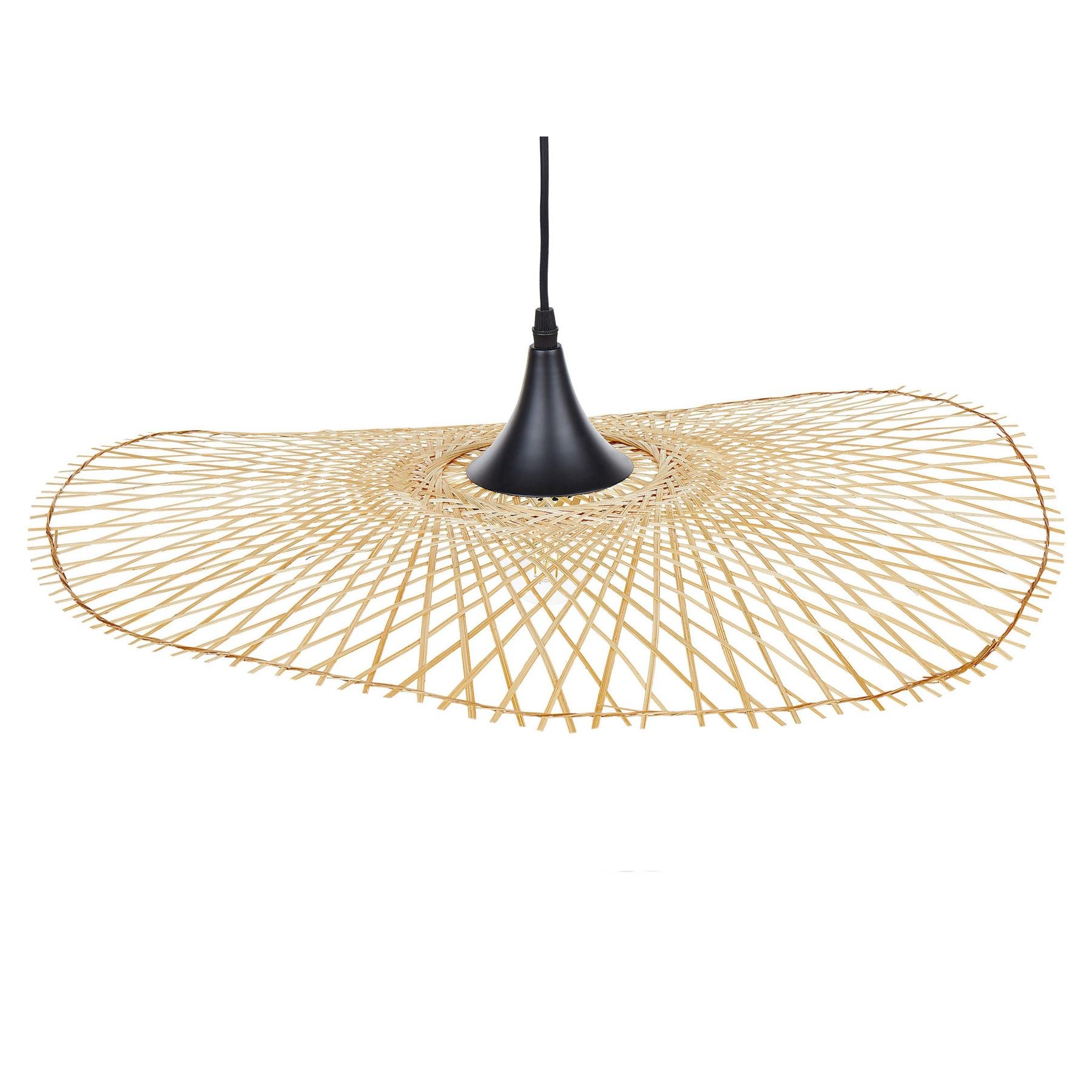 Beliani - FLOYD - Hanglamp - Lichtbruin - Bamboehout