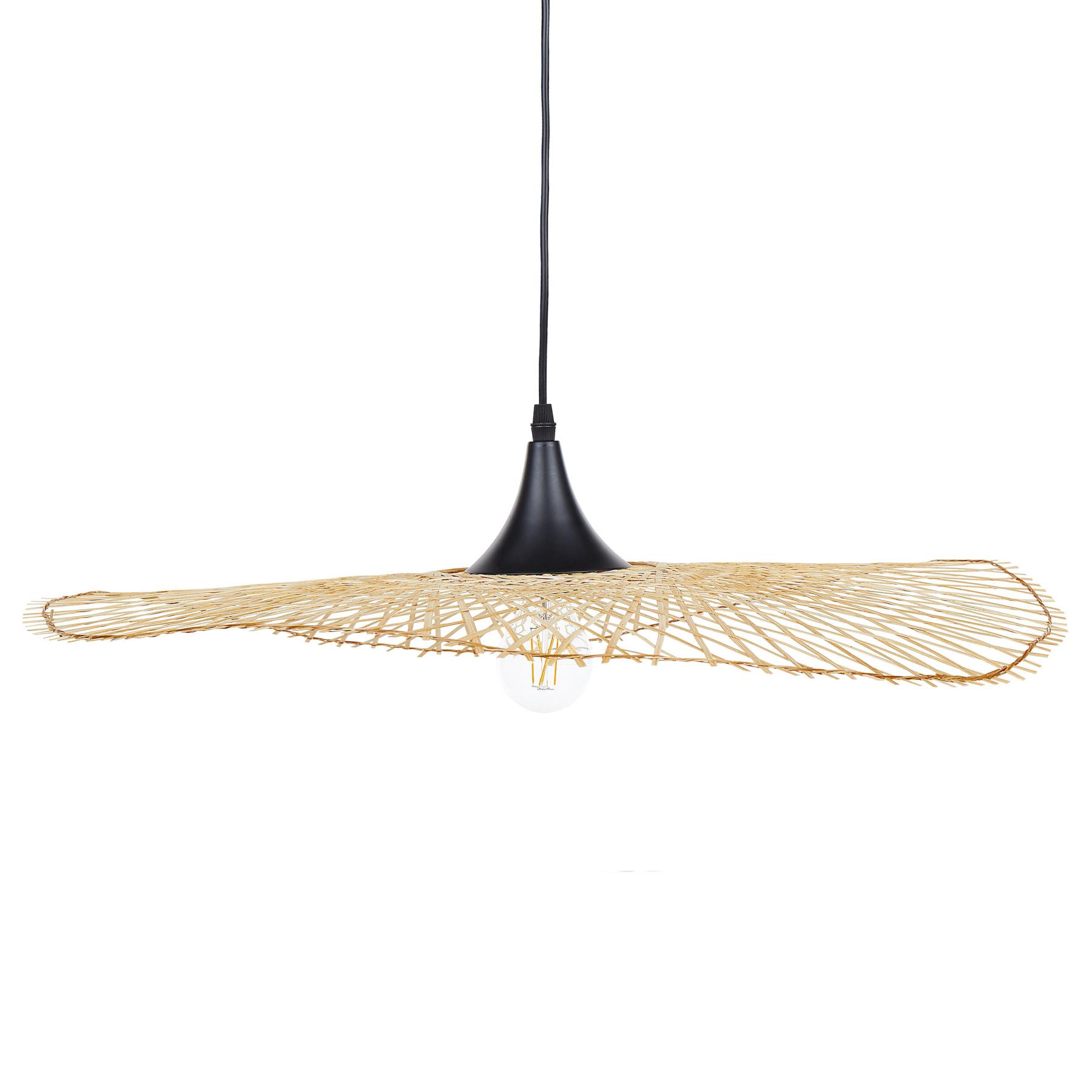 Beliani - FLOYD - Hanglamp - Lichtbruin - Bamboehout