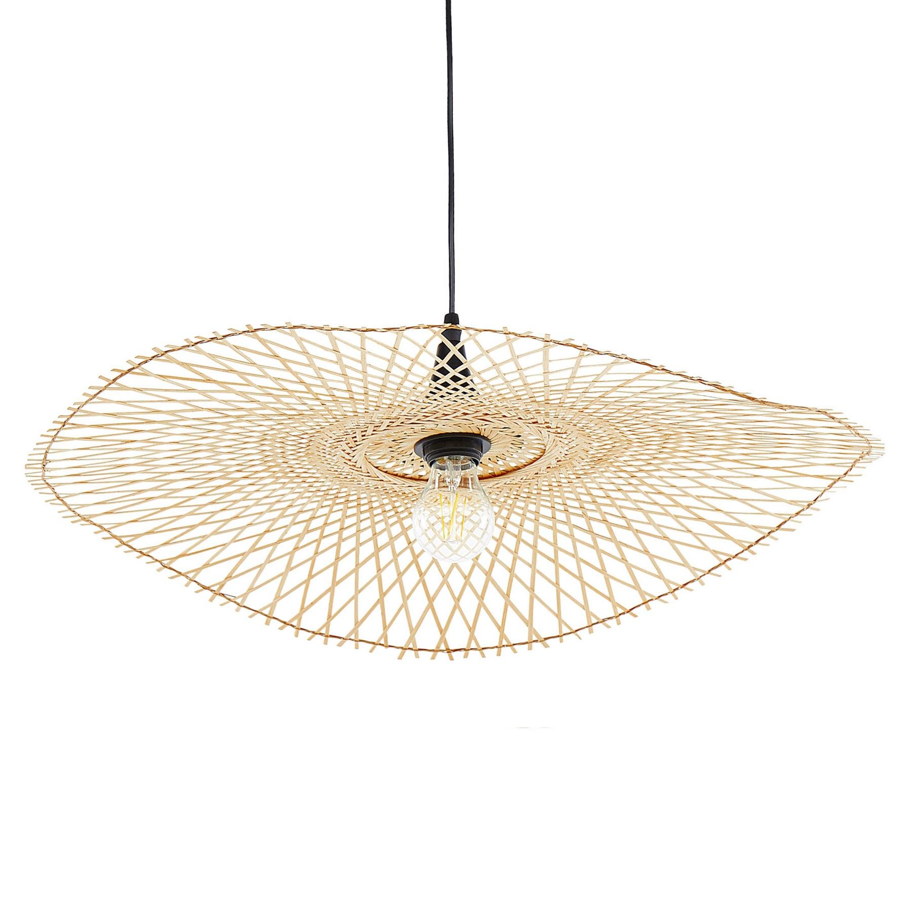 Beliani - FLOYD - Hanglamp - Lichtbruin - Bamboehout