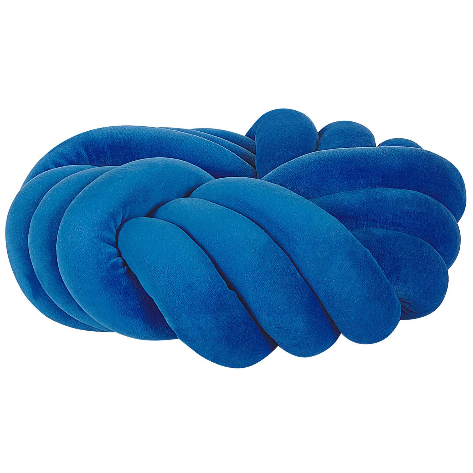 Beliani - AKOLA - Sierkussen - Blauw - 30 x 30 cm - Fluweel