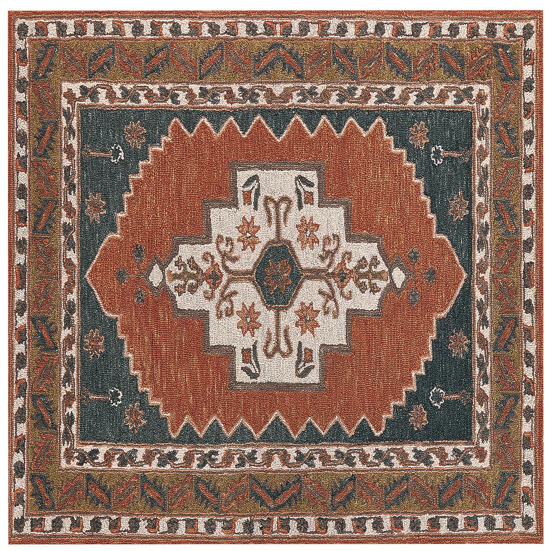 Beliani - GELINKAYA - Vloerkleed - Multicolor - 200 x 200 cm - Wol