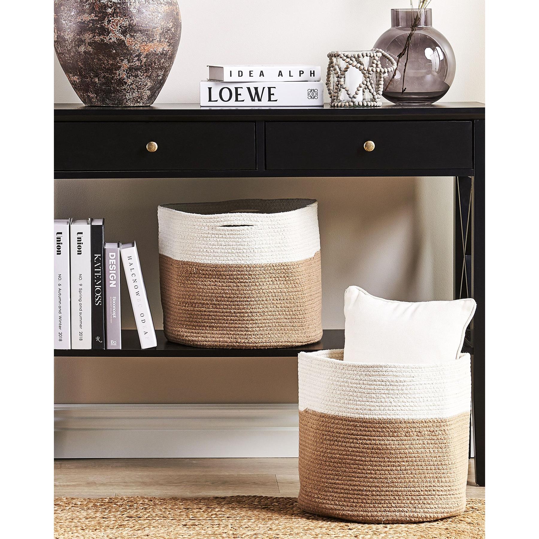 Beliani - ARDESEN - Mand set van 2 - Beige - Katoen