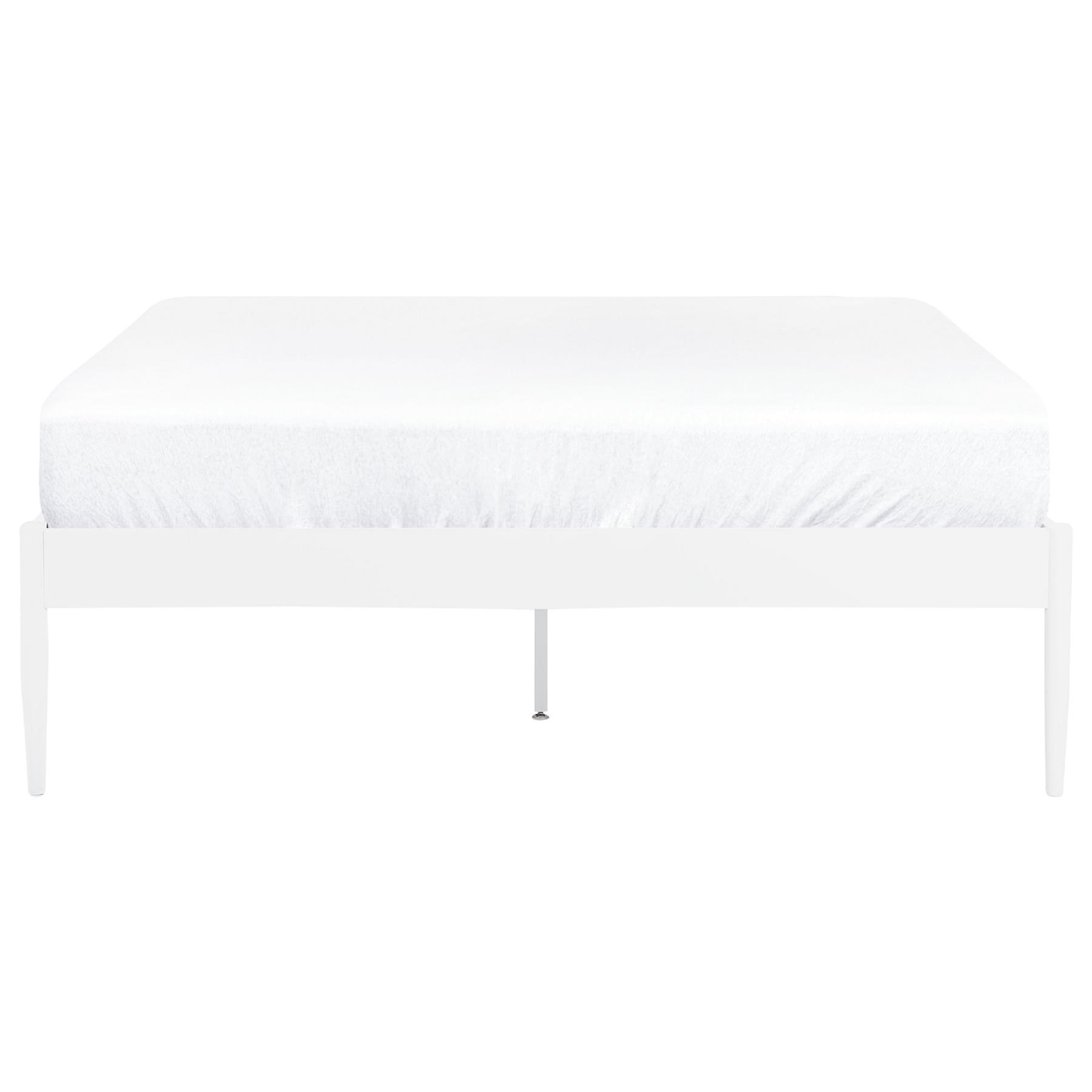 Beliani - VAURS - Tweepersoonsbed - Wit - 140 x 200 cm - Staal