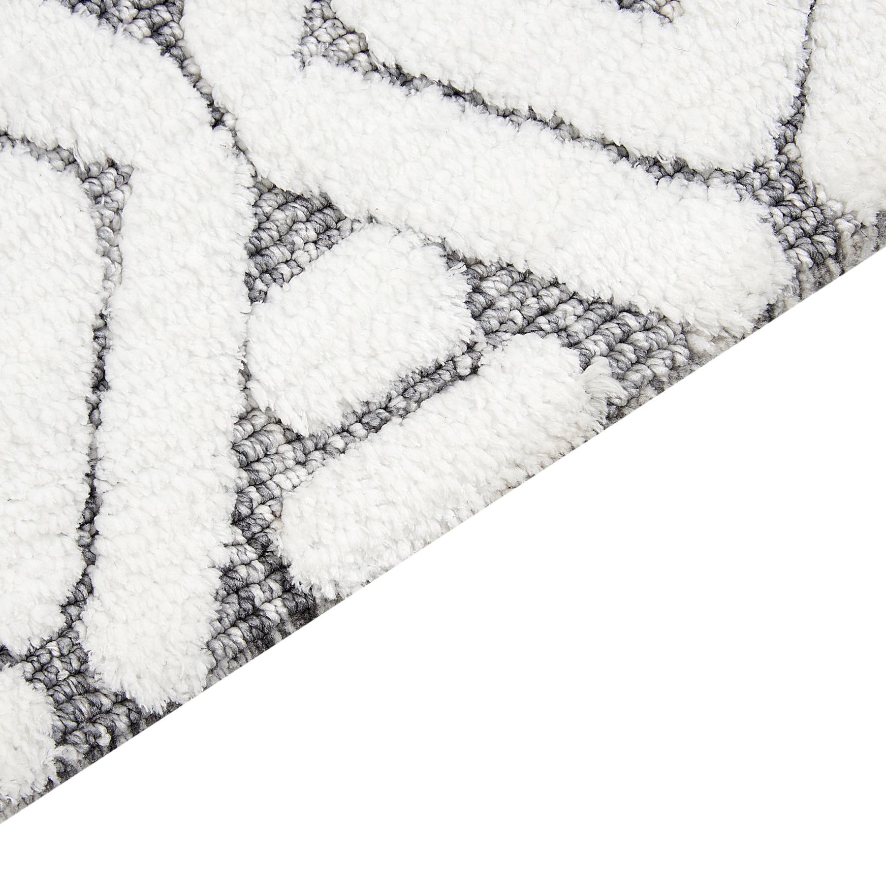 Beliani - SIBI - Vloerkleed - Wit|Grijs - 300 x 400 cm - Polyester