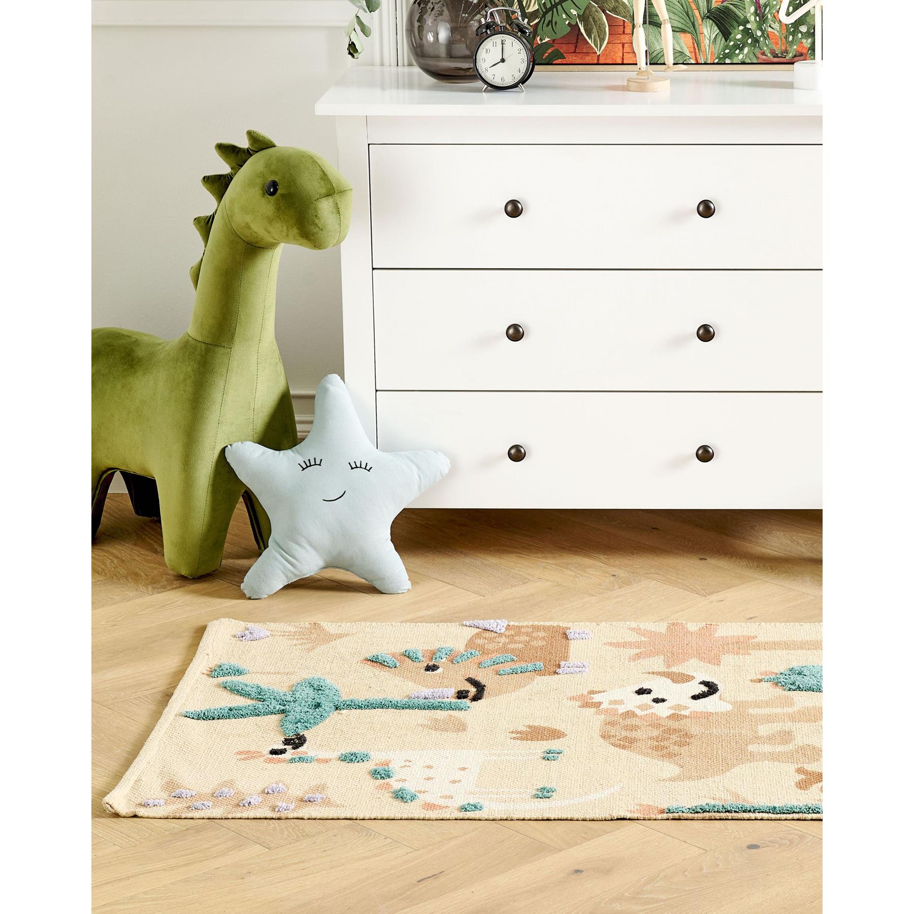 Beliani - STABAT - Vloerkleed - Multicolor - Katoen