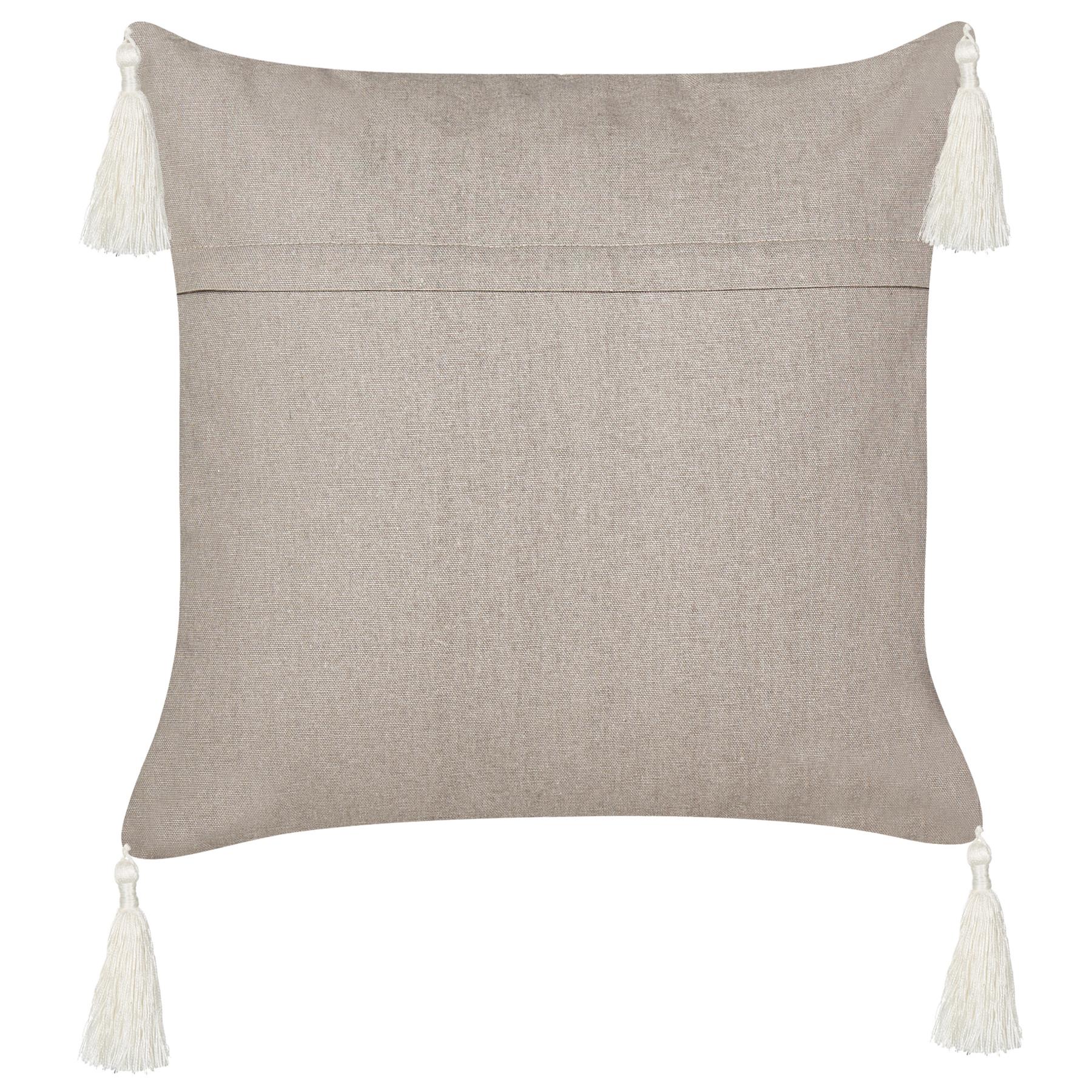 Beliani-MAZZAELLA-Sierkussen set van 2-Taupe-45 x 45 cm-Fluweel
