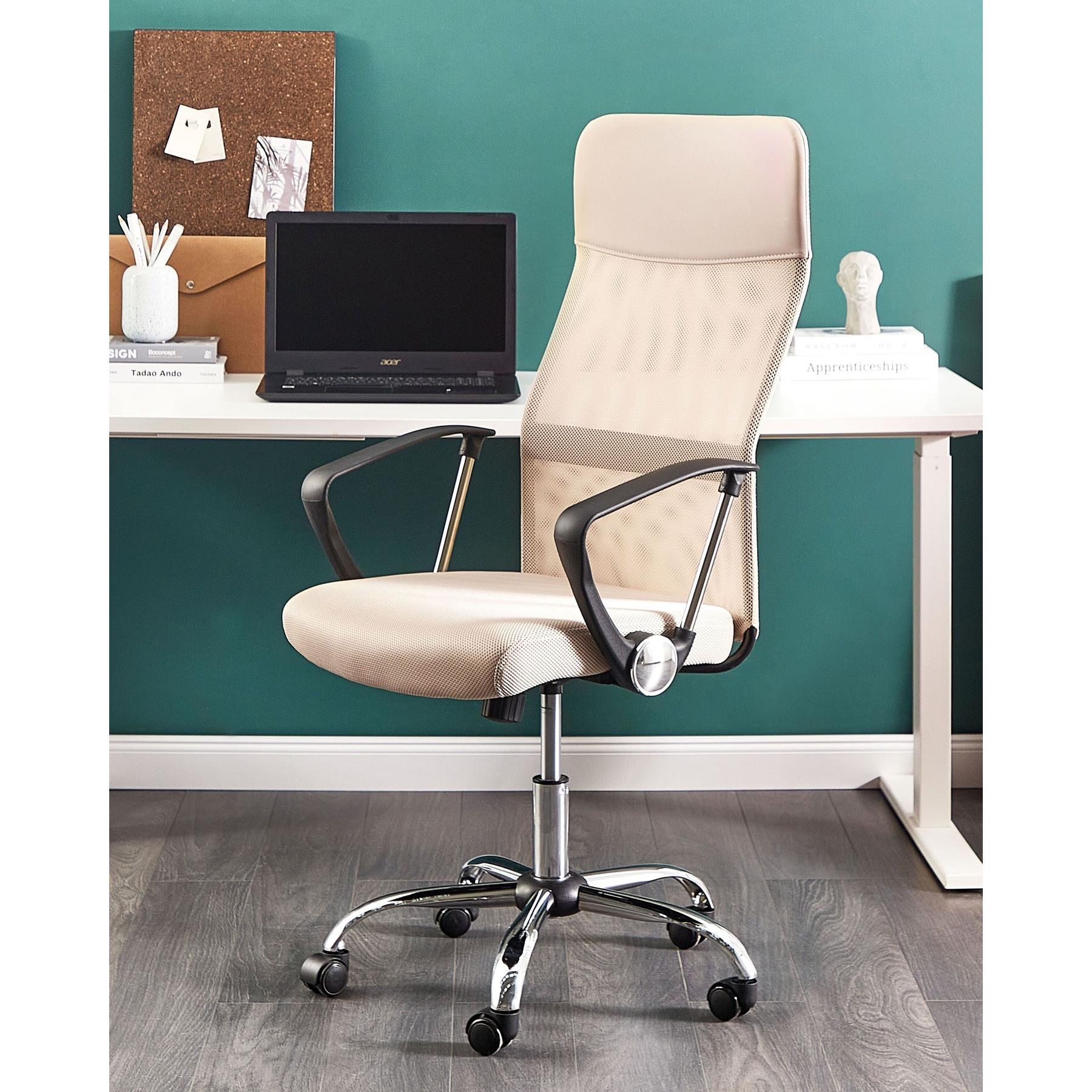 Beliani - DESIGN - Bureaustoel - Beige - Mesh