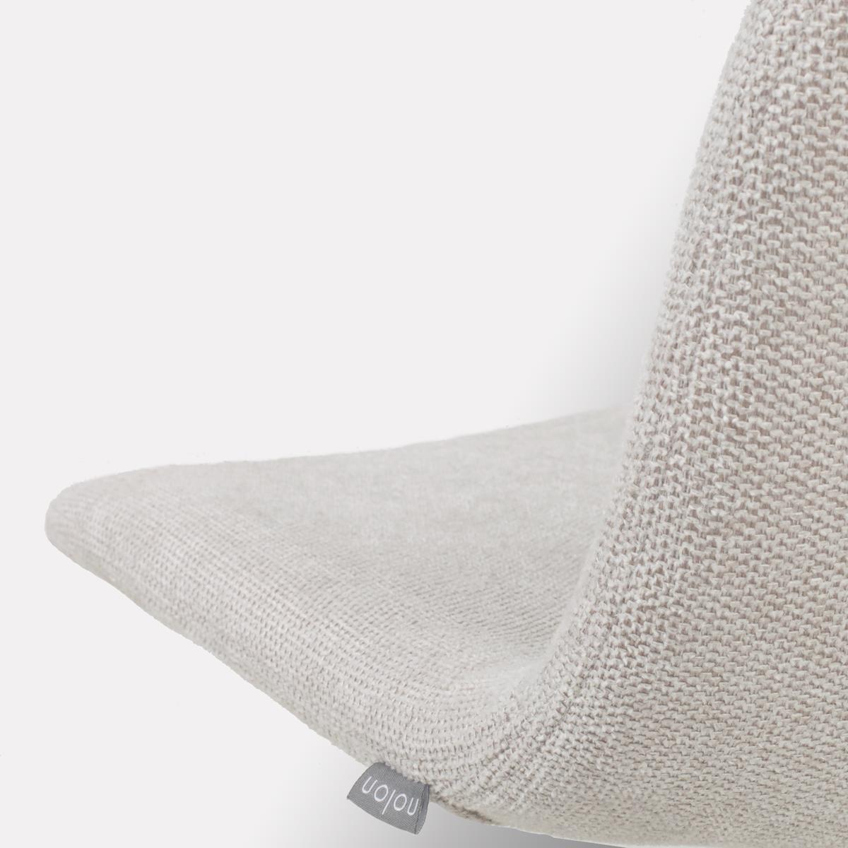 Nolon Nino-Mats Barkruk Beige - Wit Onderstel - 65 cm