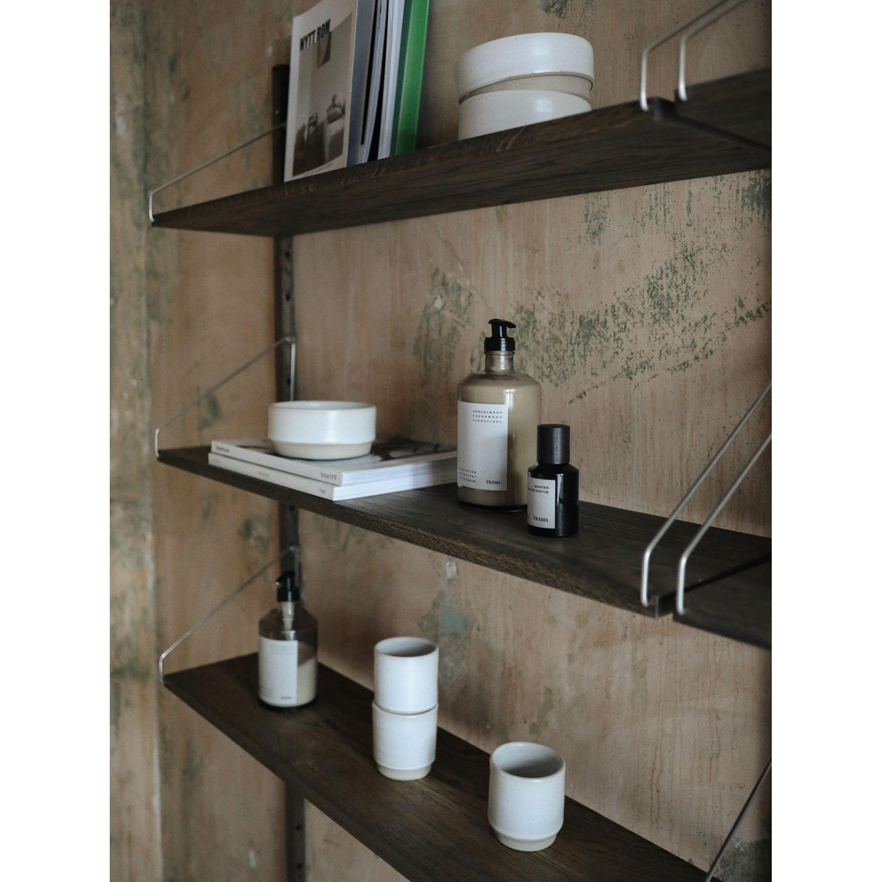 Frama Shelf wandplank 80x27 wit geolied|roestvrijstaal