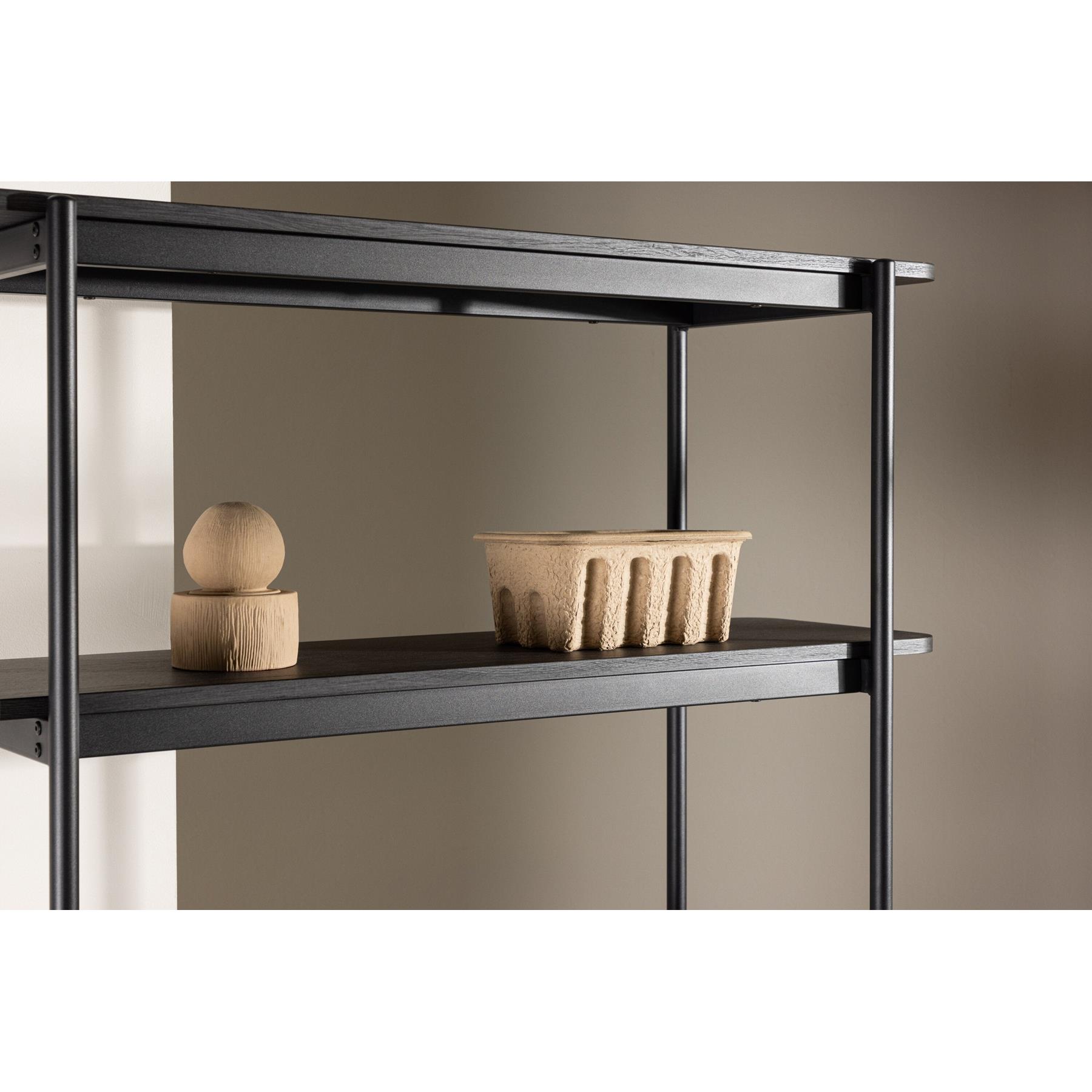 Rebellenclub Nuku Open Kast 190cm - Zwart