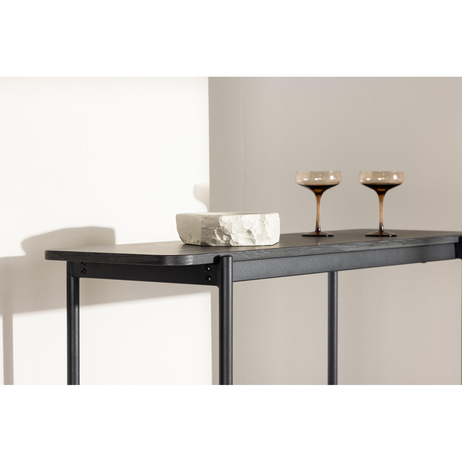 Rebellenclub Nuku Open Kast 120cm - Zwart