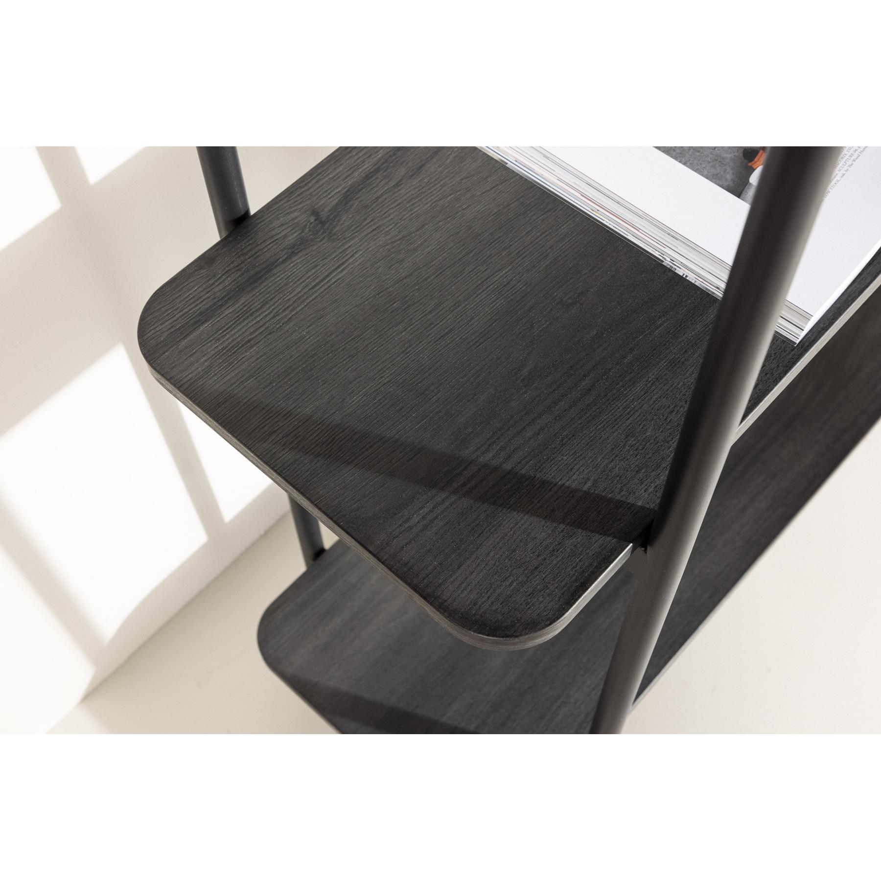 Rebellenclub Nuku Open Kast 120cm - Zwart
