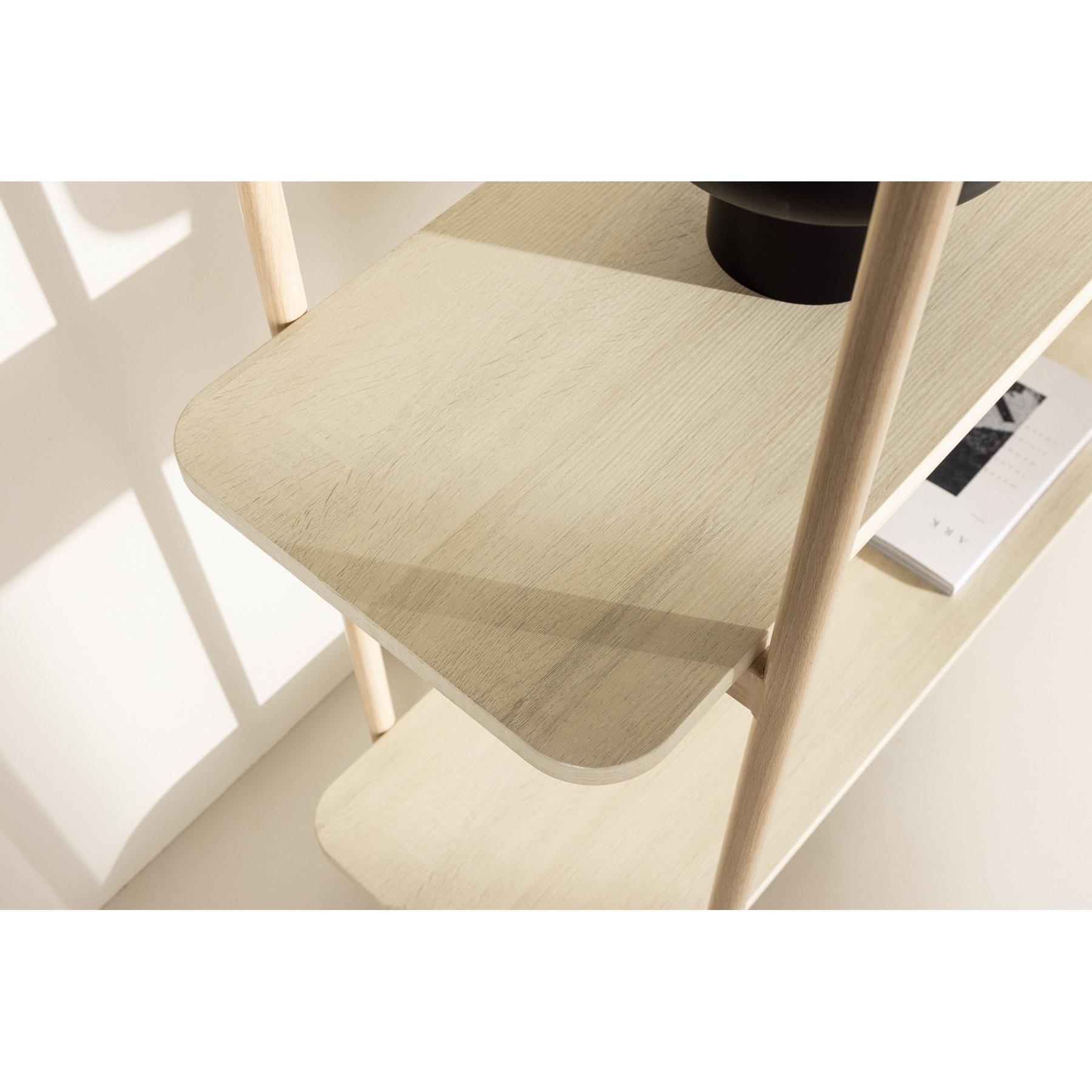 Rebellenclub Nuku Open Kast 120cm - Licht Eiken