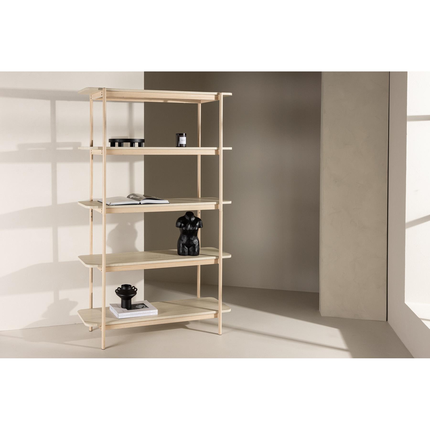 Rebellenclub Nuku Open Kast 190cm - Licht Eiken