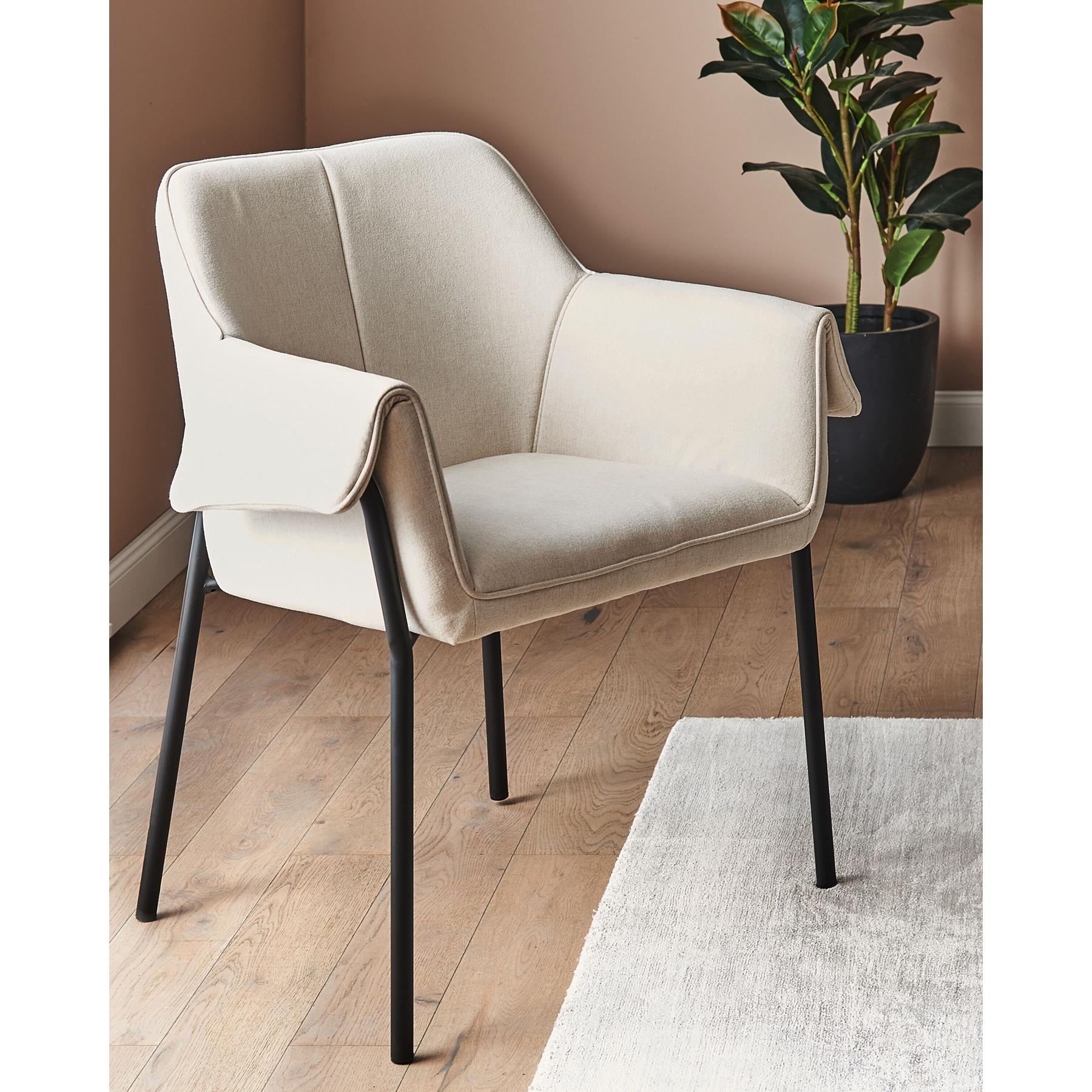 Beliani - ARLA - Fauteuil - Crème - Polyester