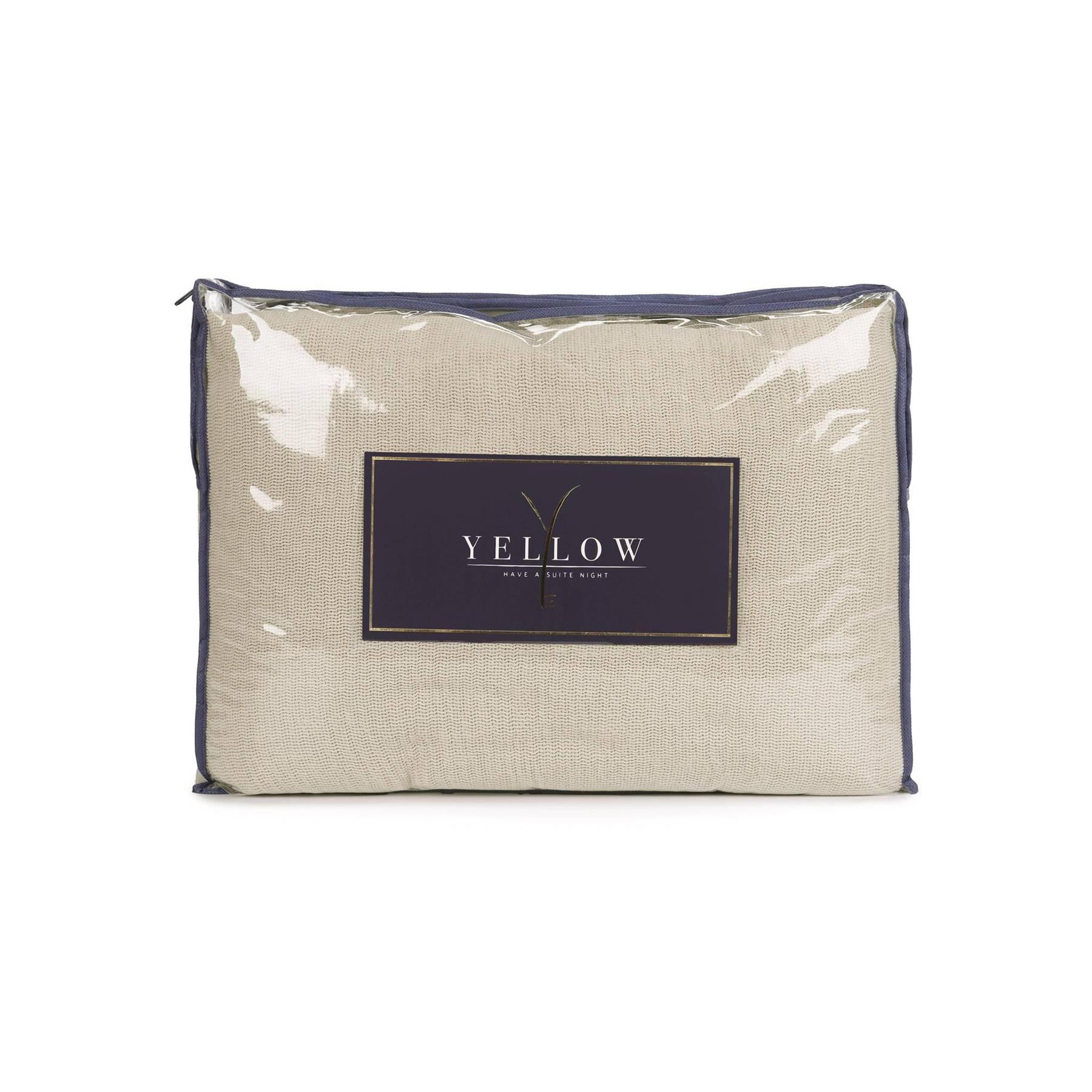 Yellow Katoen Bedsprei Plaid Ica - moon sand