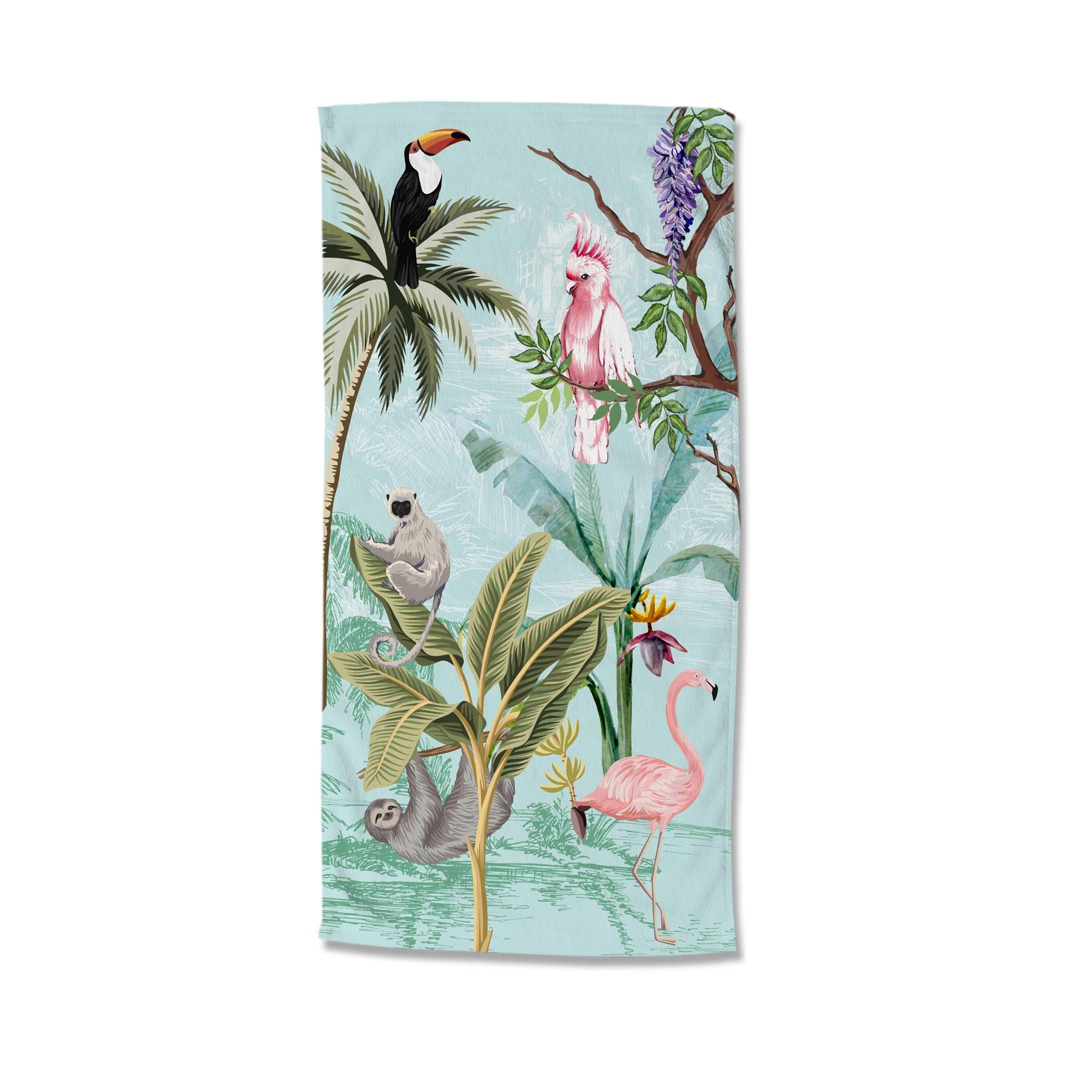 Good Morning Kinder Strandlaken Velours Ronin 75x150cm - multi