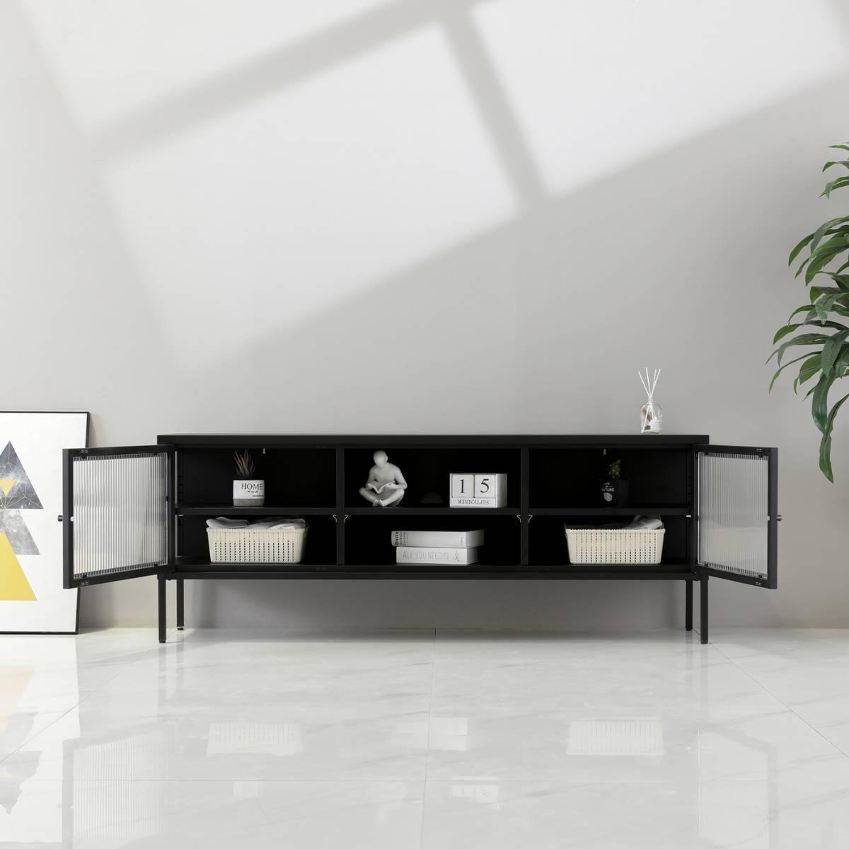 DS4U Next Level industrieel metalen tv meubel - recht