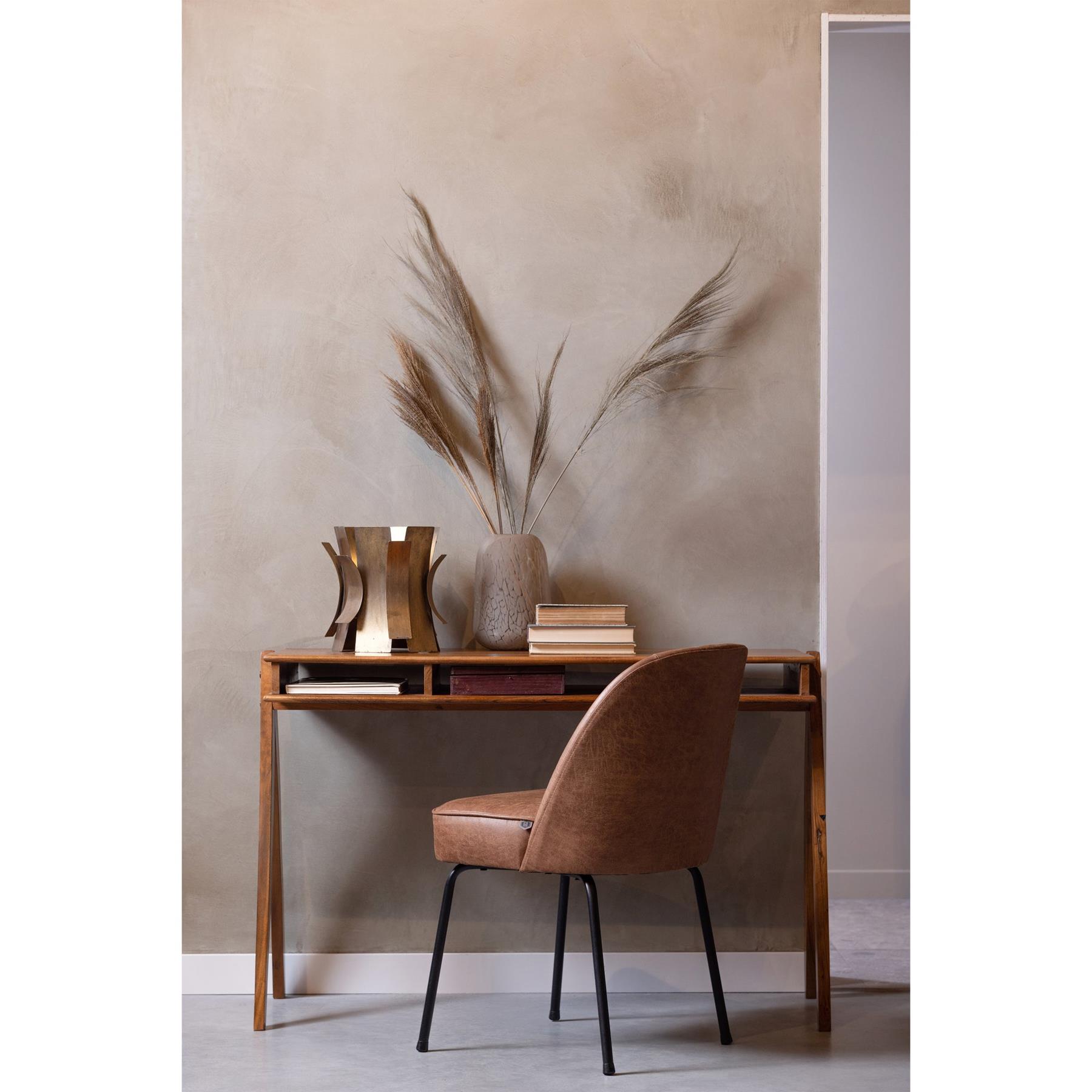 VOGUE EETKAMERSTOEL LEER COGNAC