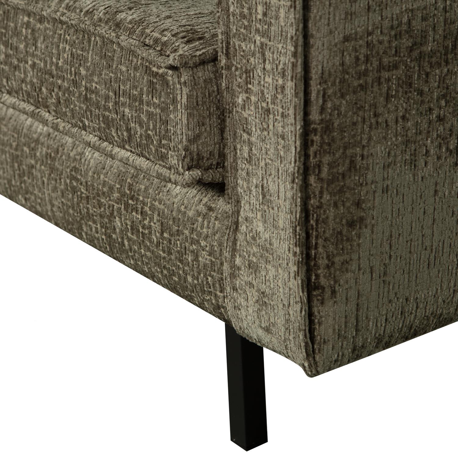 BePureHome Bank 3-Zits Rodeo - Structure Velvet - Frost - 85x277x86
