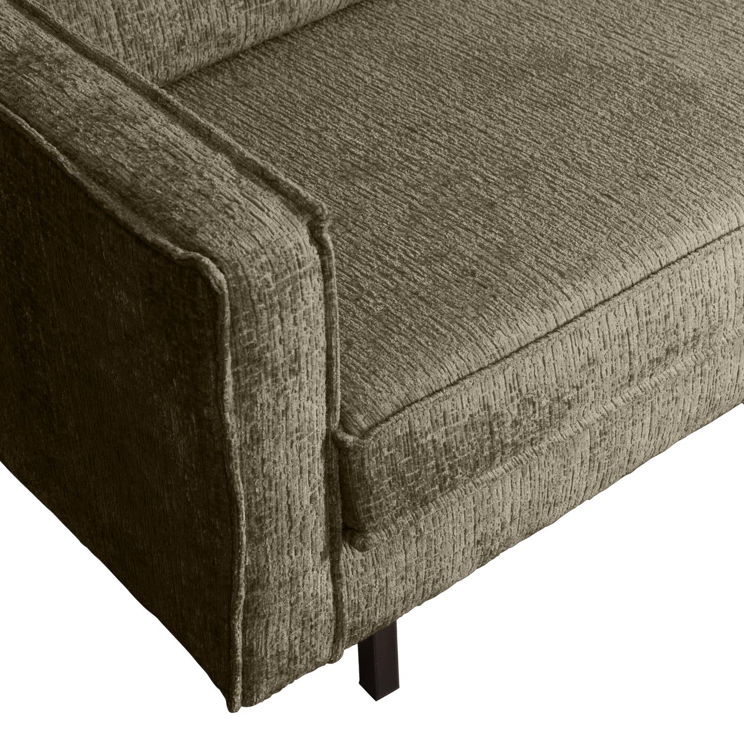 BePureHome Hoekbank Rechts Rodeo - Velvet - Bonsai - 85x266x213