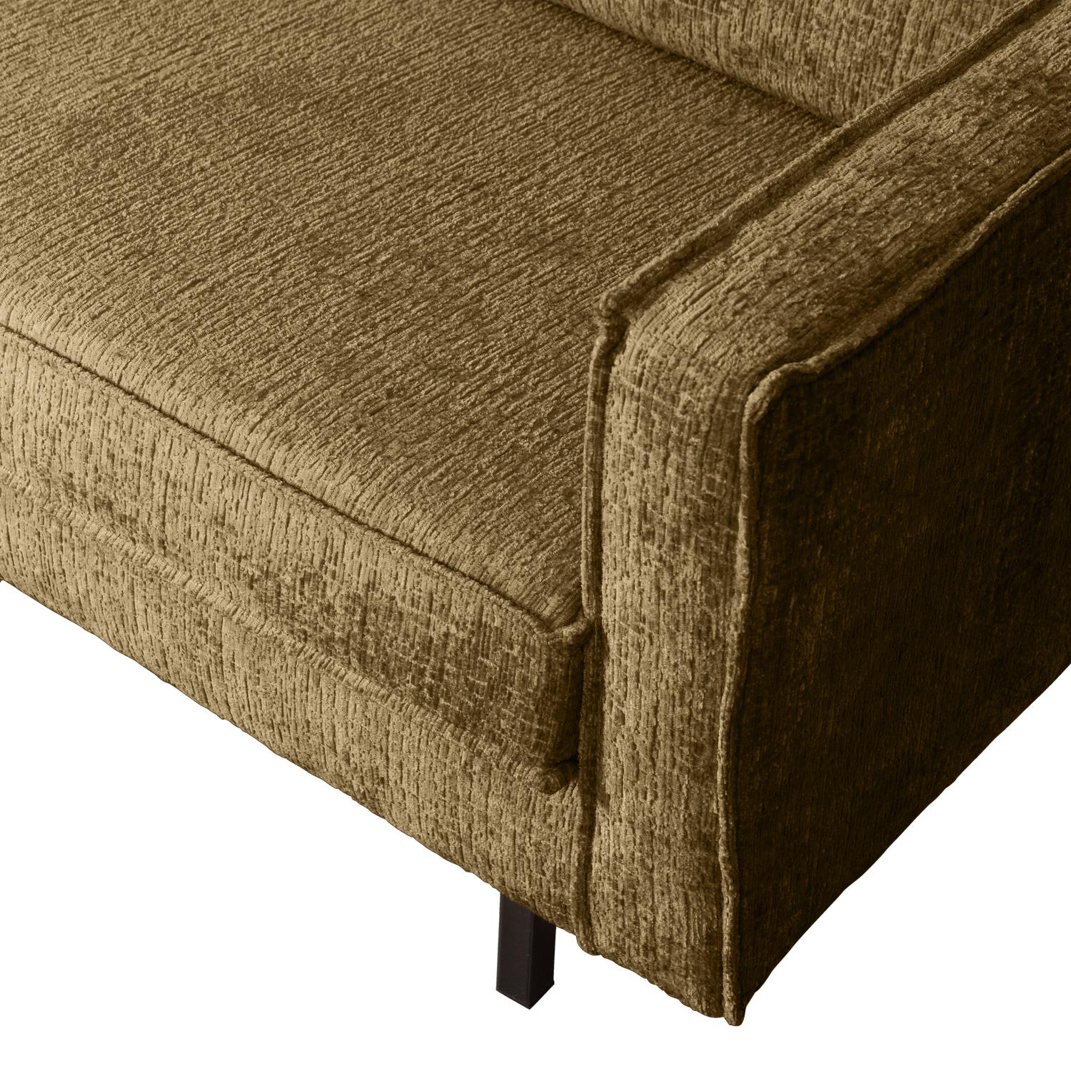 BePureHome Hoekbank Links Rodeo - Velvet - Brass - 85x266x213
