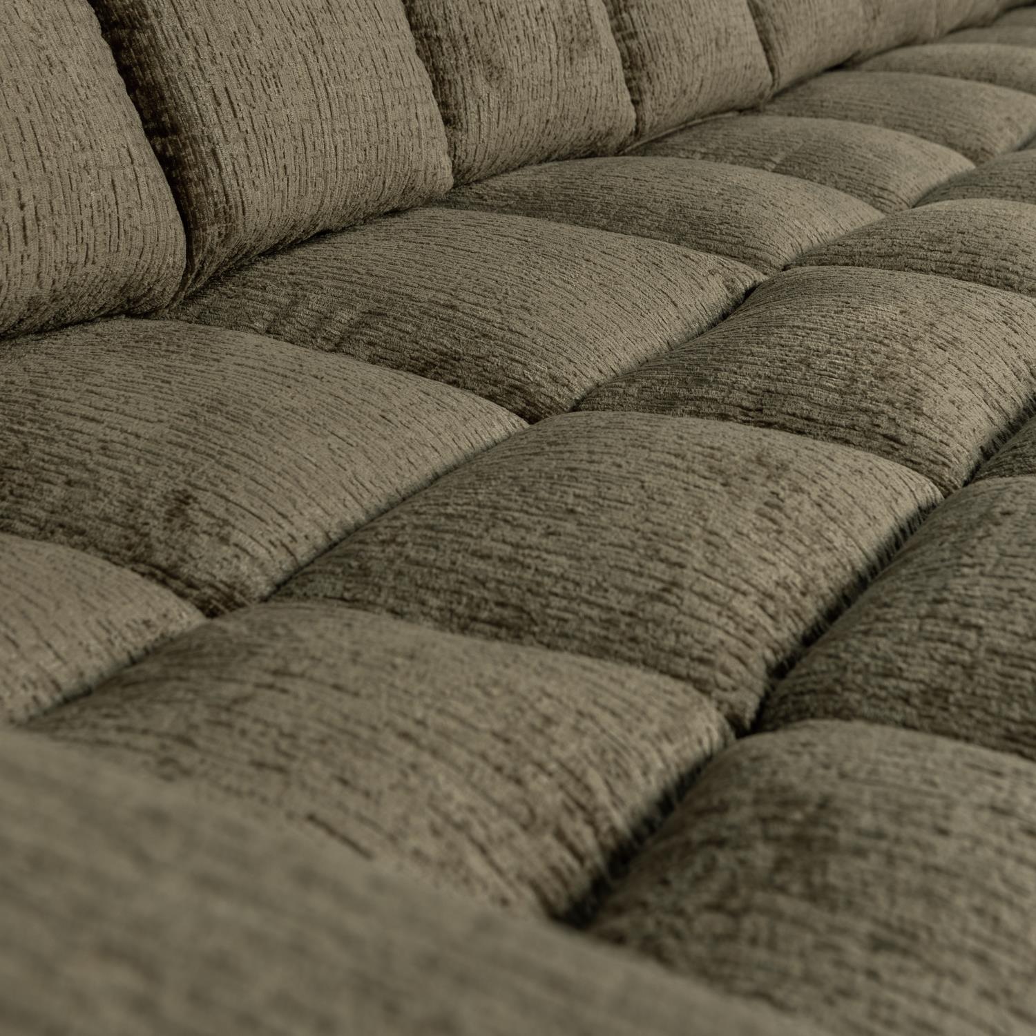 WOOOD Second Date Chaise Longue Rechts - Structure Velvet - Bonsai