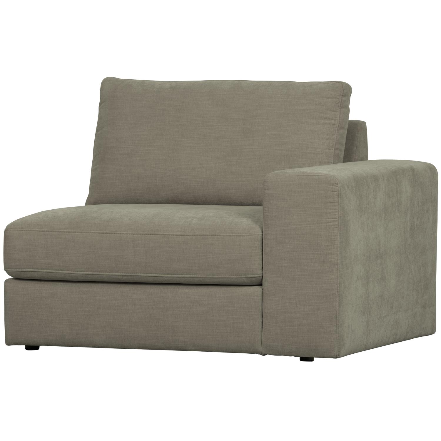 vtwonen Family 1-Zits Bank Element Arm Rechts - Grijs - 85x115x98
