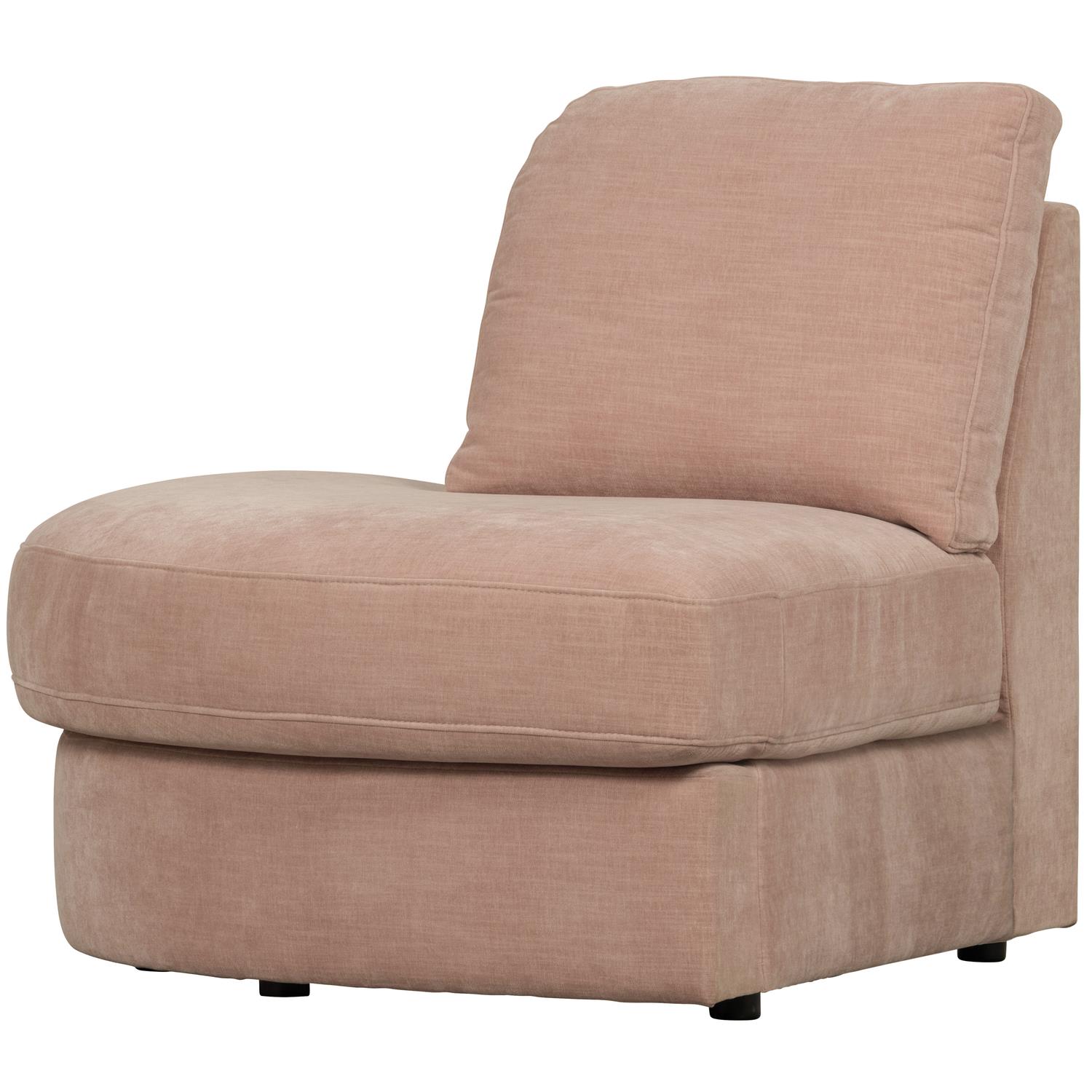 vtwonen Family 1-Zits Bank Element Ronde Hoek Links - Polyester -Roze