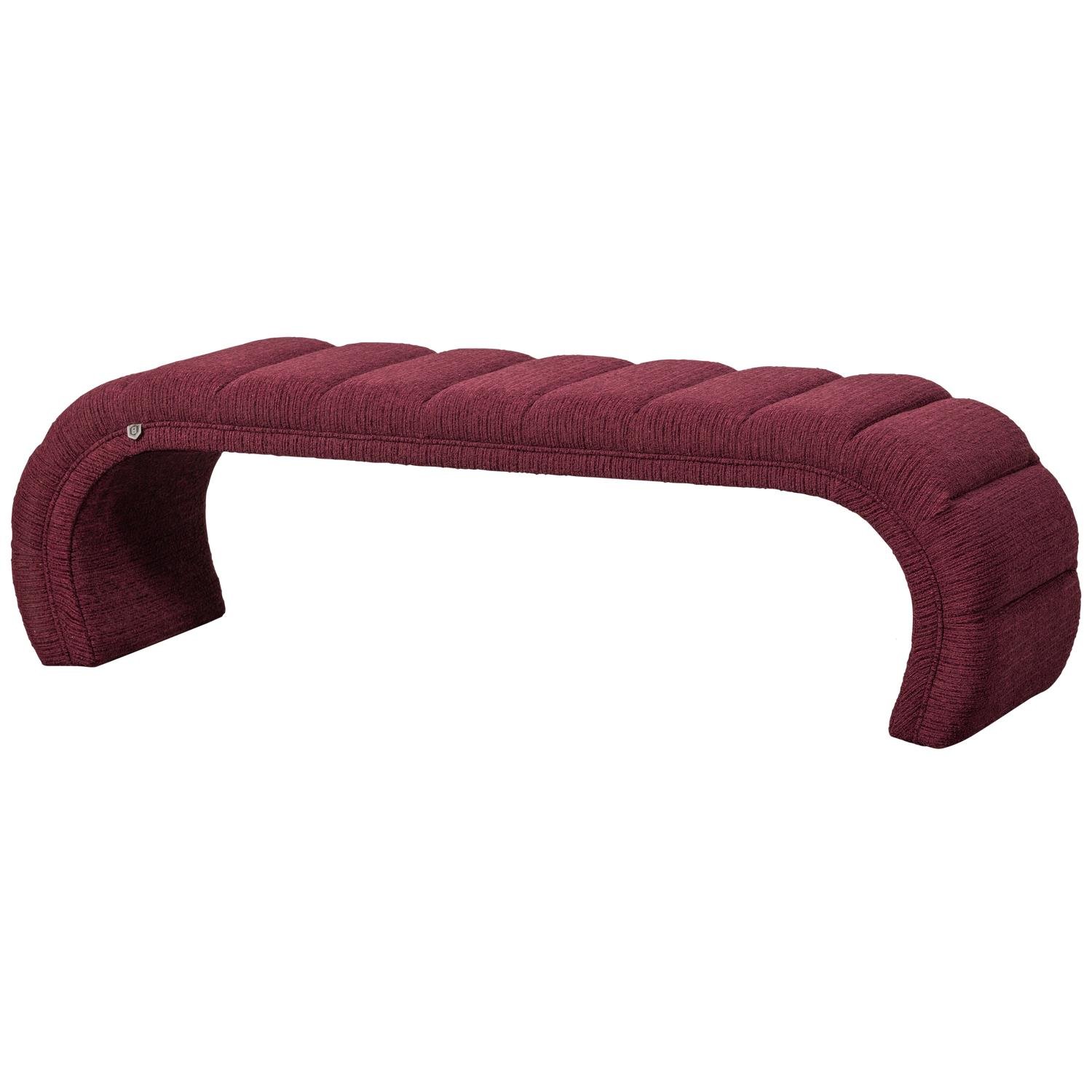 BePureHome Traffic Bankje - Polyester - Burgundy - 47x160x47