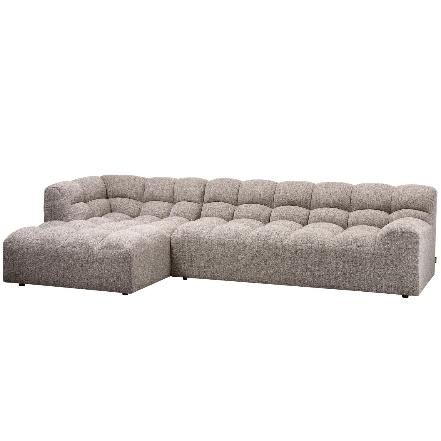 WOOOD Allure Chaise Longue Bank Links - Polyester - Klei - 79x324x165
