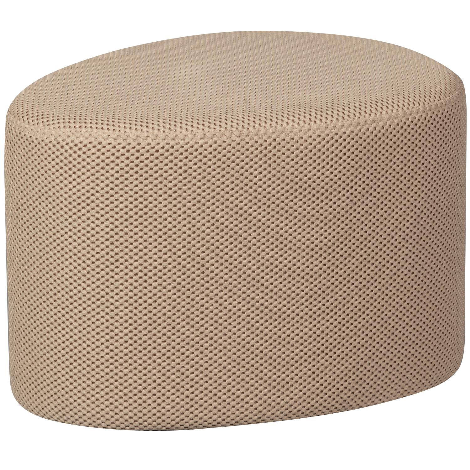 WOOOD Puuk Poef - Mesh - Naturel - 38x60x47