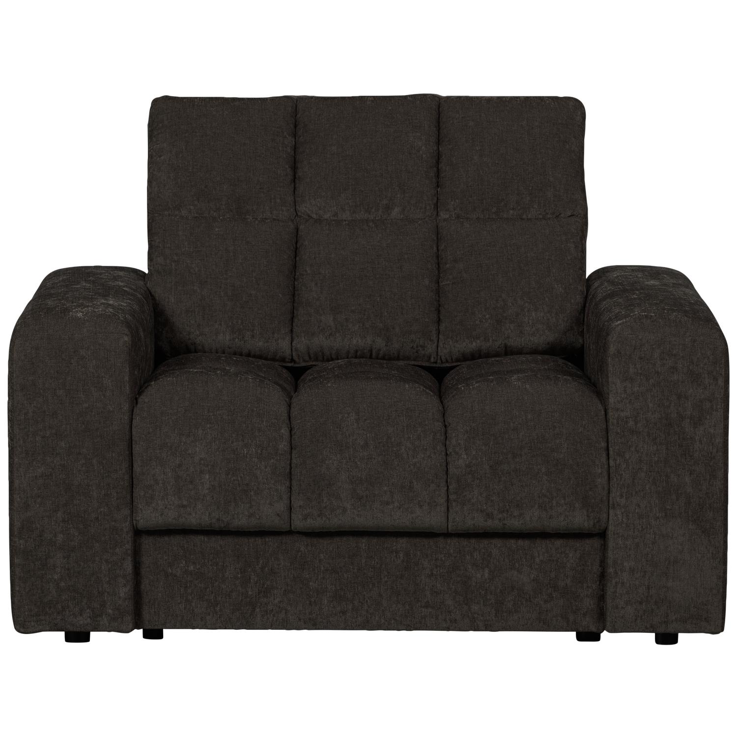 WOOOD Second Date Fauteuil - Vintage - Antraciet