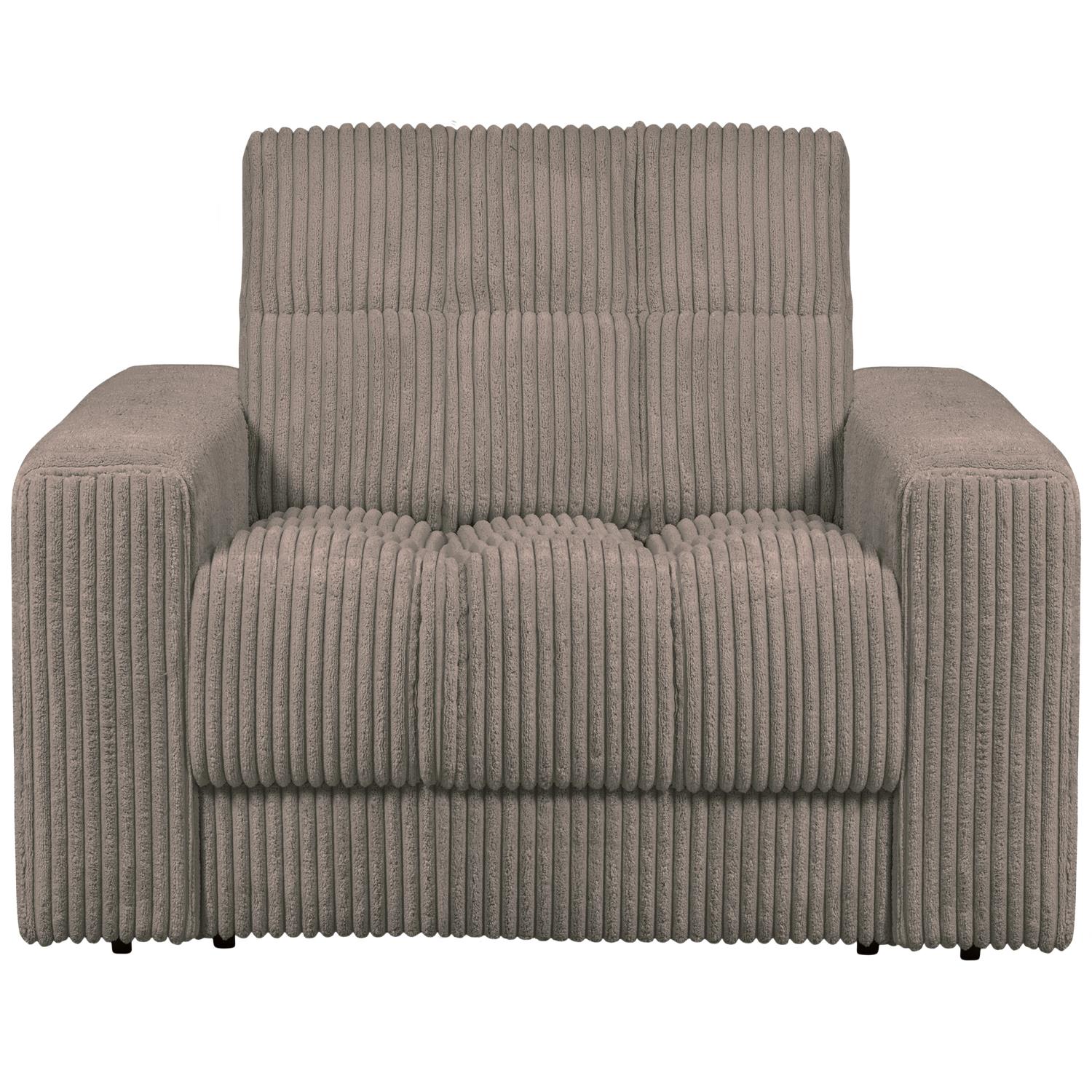 WOOOD Second Date Fauteuil - Grove Ribstof - Mud