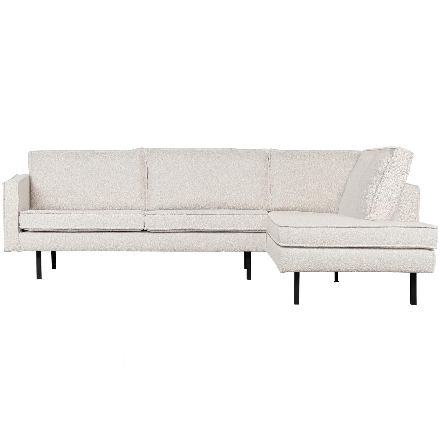BePureHome Rodeo Hoekbank Rechts - Bouclé - Naturel - 85x266x86|213
