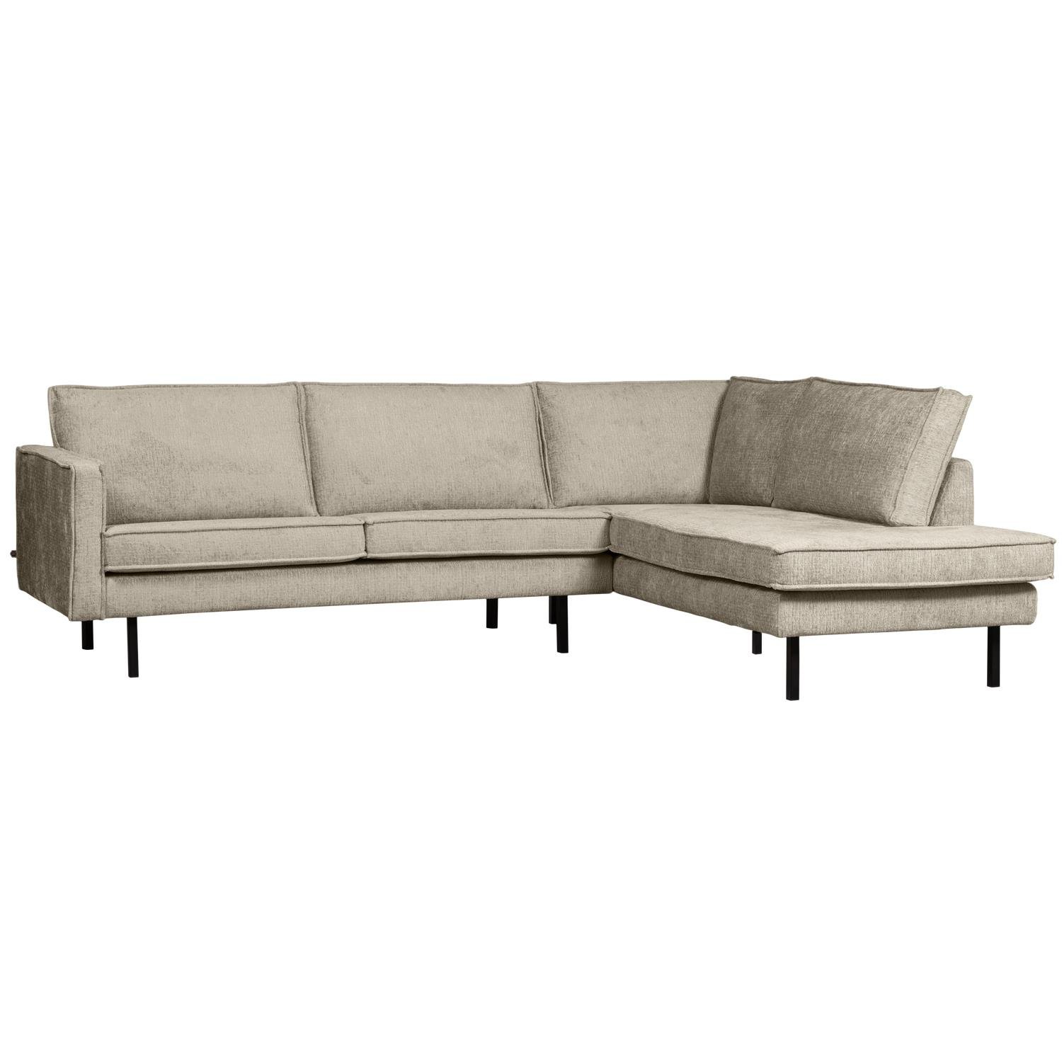 WOOOD Hoekbank Rechts Rodeo - Velvet - Wheatfield - 85x266x213