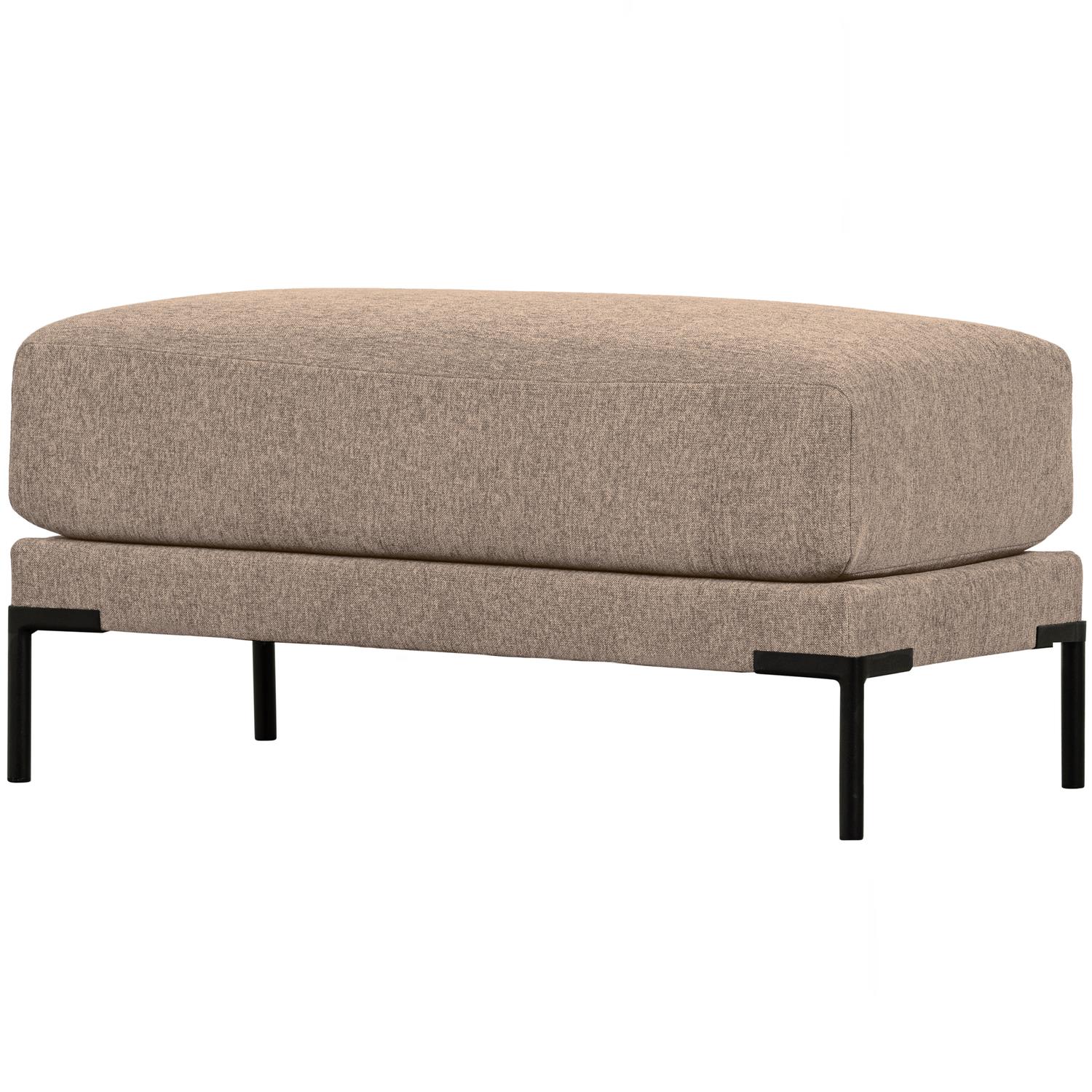 vtwonen Couple Poef - Polyester - Mud Melange - 44x50x100