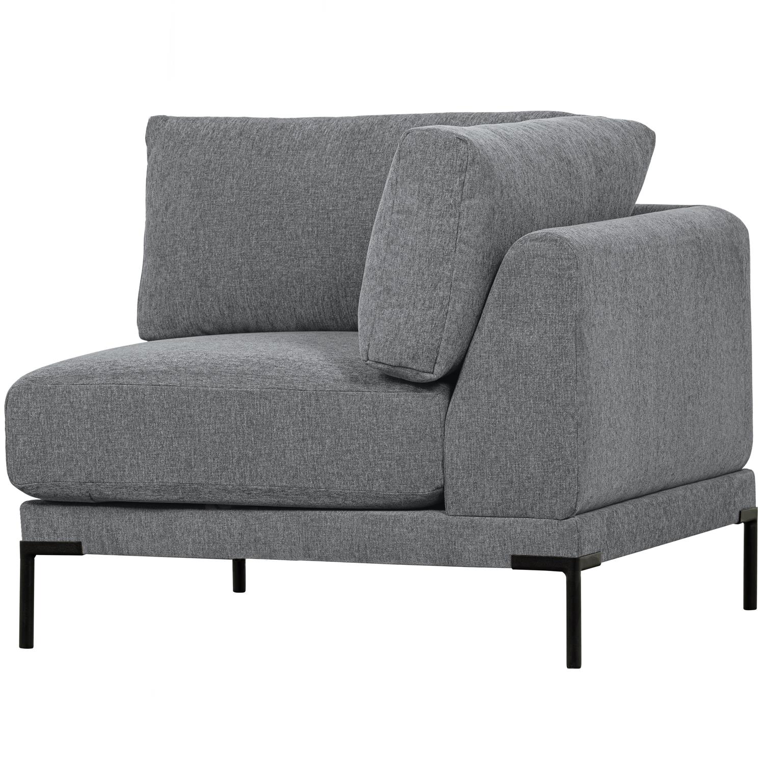 vtwonen Couple Bank Hoekelement - Polyester - Denim Melange
