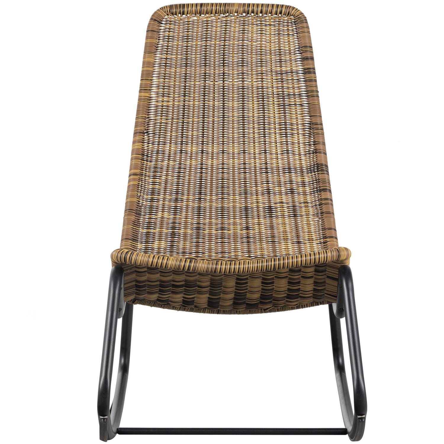 WOOOD Tom Schommelstoel Buiten - Rattan - Naturel - 97x51x95