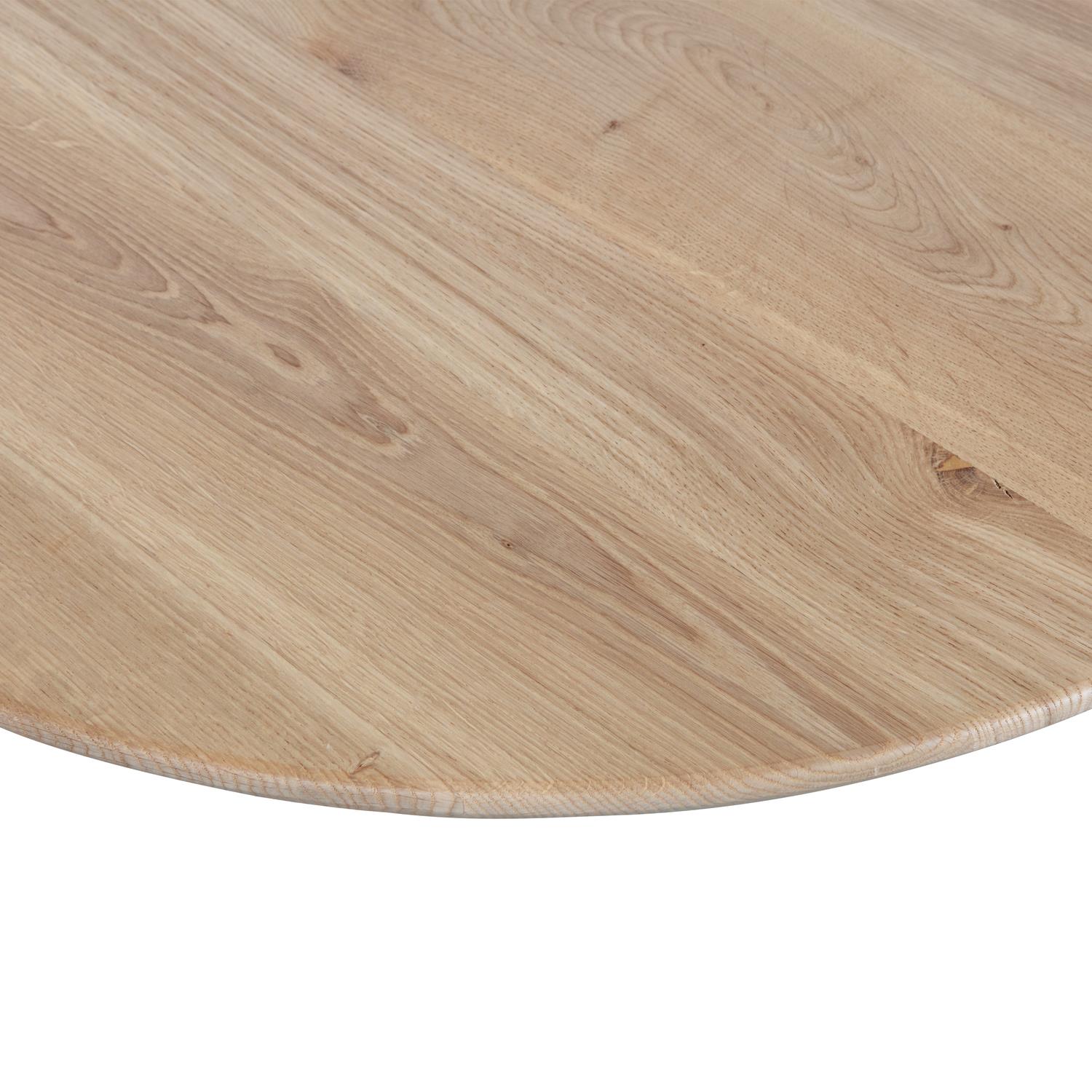WOOOD Tablo Eettafel met 2-Stand Poot - Eiken - Naturel - 75x130x130