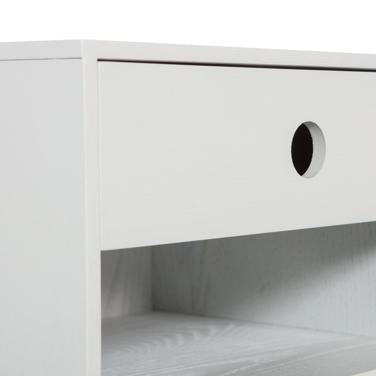 WOOOD Nancy Hangend Nachtkastje  - MDF - Mist - 20x34x30