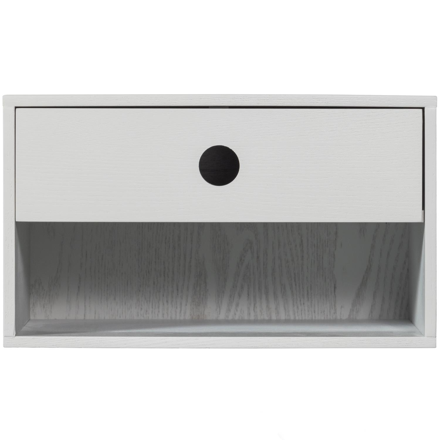 WOOOD Nancy Hangend Nachtkastje  - MDF - Mist - 20x34x30