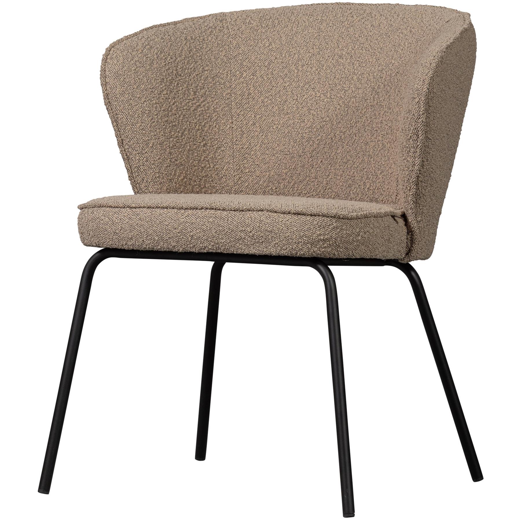 BePureHome Admit Eetkamerstoelen - Bouclé - Beige - Set van 2