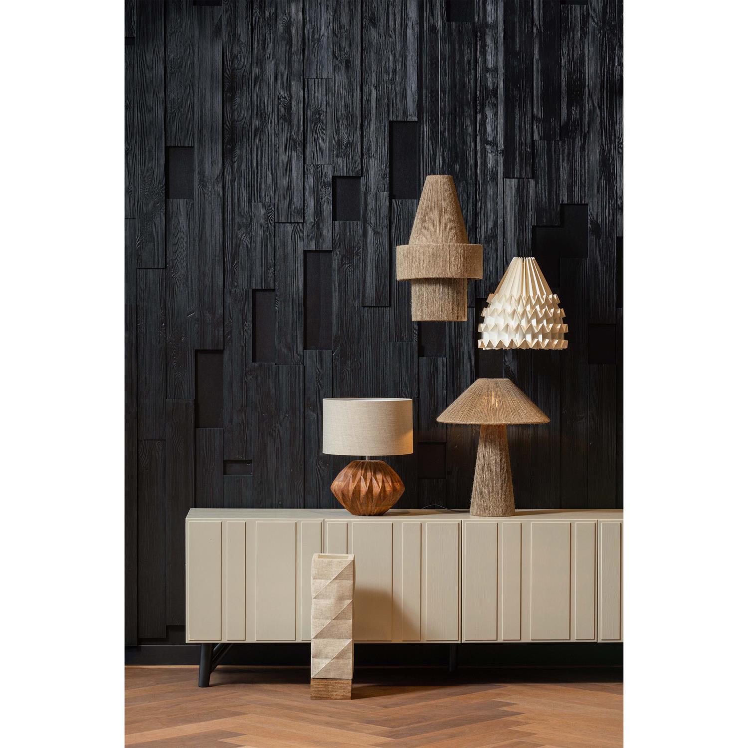 WOOOD Pepe Tafellamp - Touw - Naturel - 46x38x38