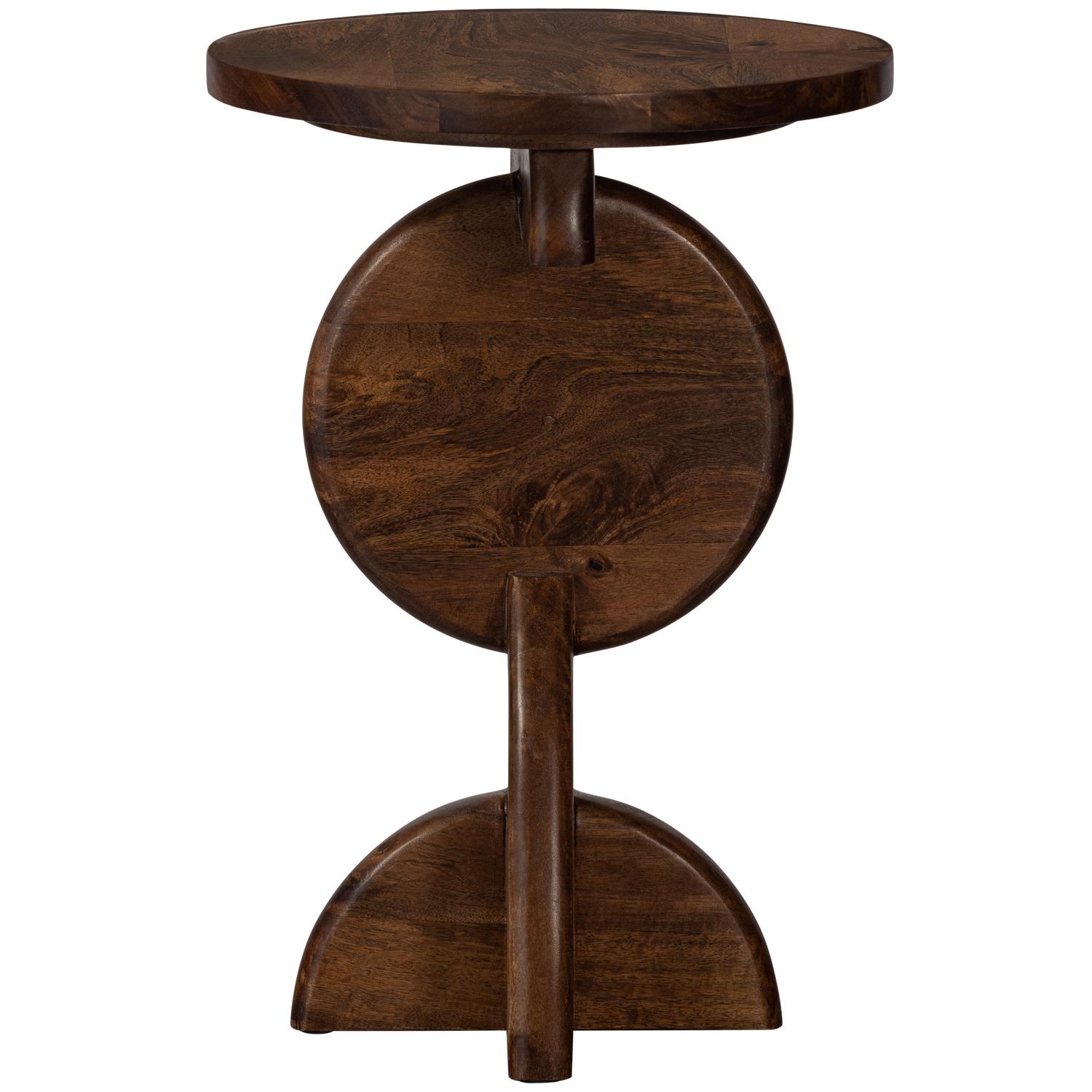 WOOOD Nori Bijzettafel - Mangohout - Warm Bruin - 60x40x40