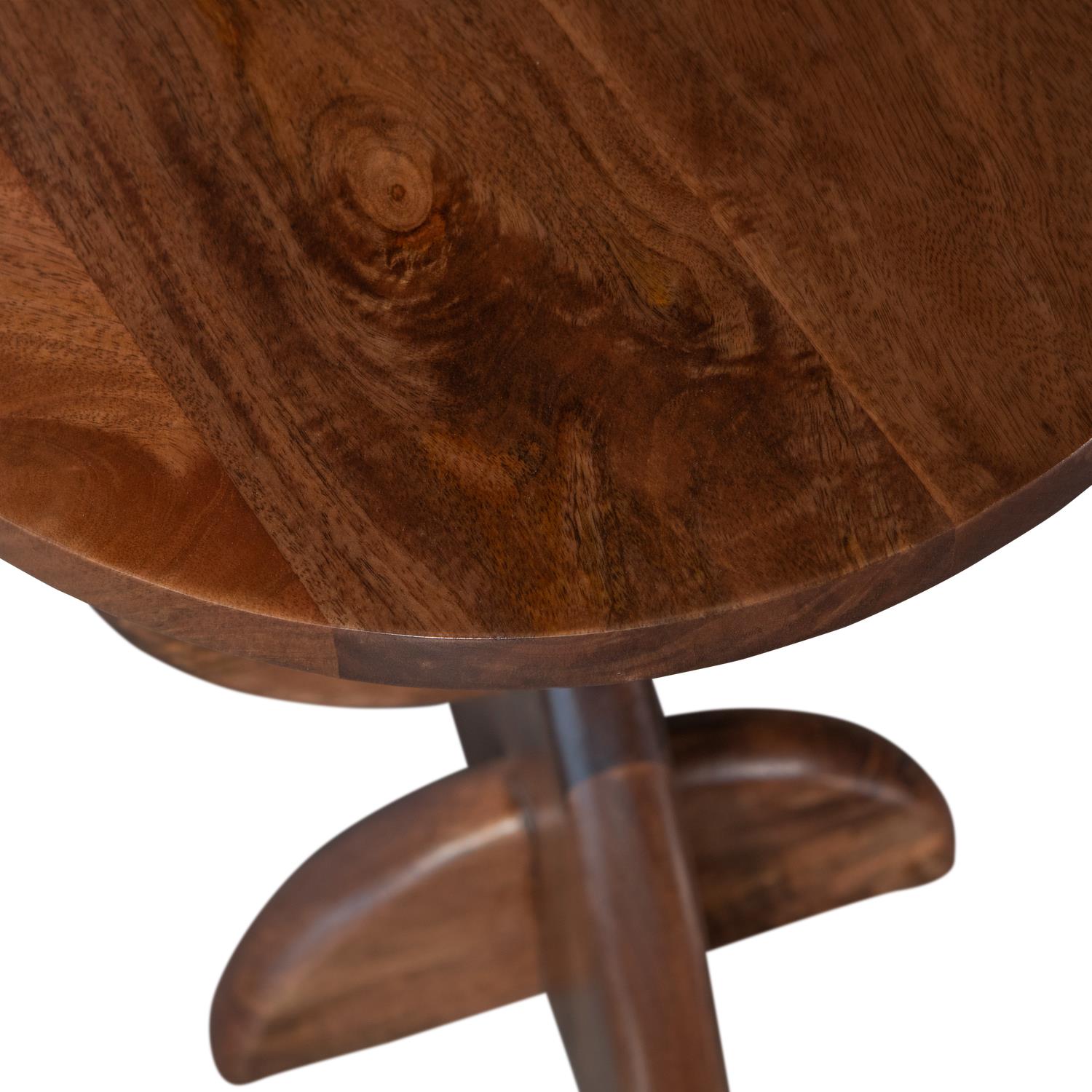 WOOOD Nori Bijzettafel - Mangohout - Warm Bruin - 60x40x40
