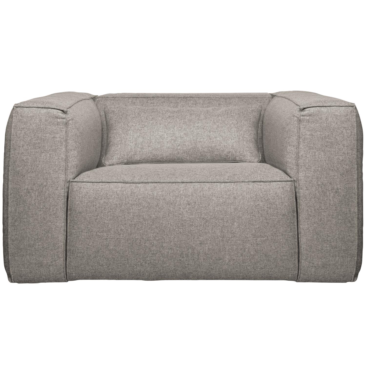 WOOOD Bean Fauteuil Incl. Kussen - Stof - Lichtgrijs
